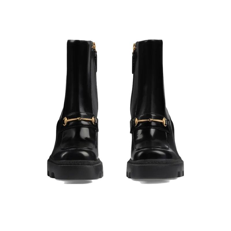 Gucci o1s1wg110125 Boots With Horsebit in Black Size US 8.5 / IT 38.5 - 4 Thumbnail