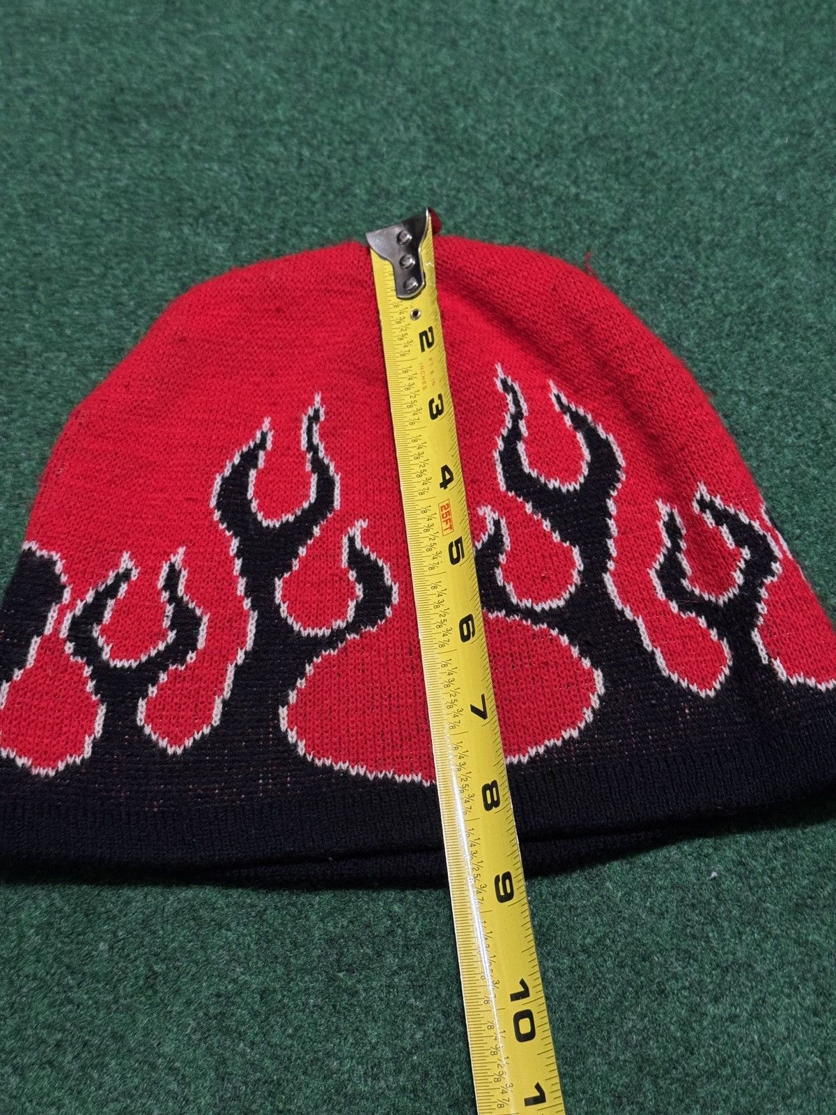 Vintage Vintage Dodge NASCAR 90s Y2K Flames Skull Cap Beanie Size ONE SIZE - 4 Thumbnail