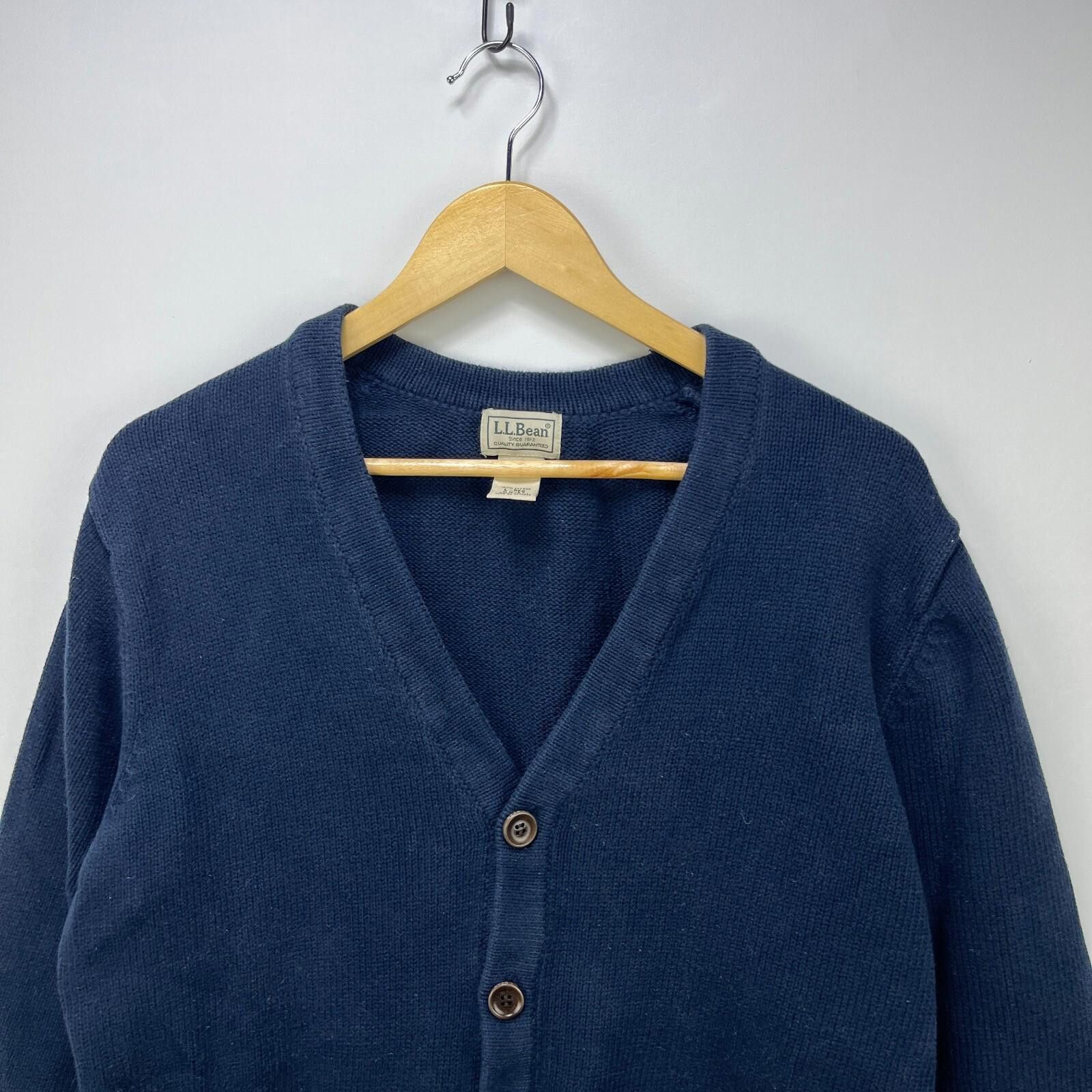 L.L. Bean Vintage L.L. Bean Cardigan Knit Sweater Large Cotton Size US L / EU 52-54 / 3 - 2 Thumbnail