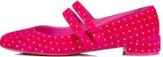Christian Louboutin o1s1wg110225 Velour Round Slip On in Pink Size US 6 / IT 36 - 2 Thumbnail