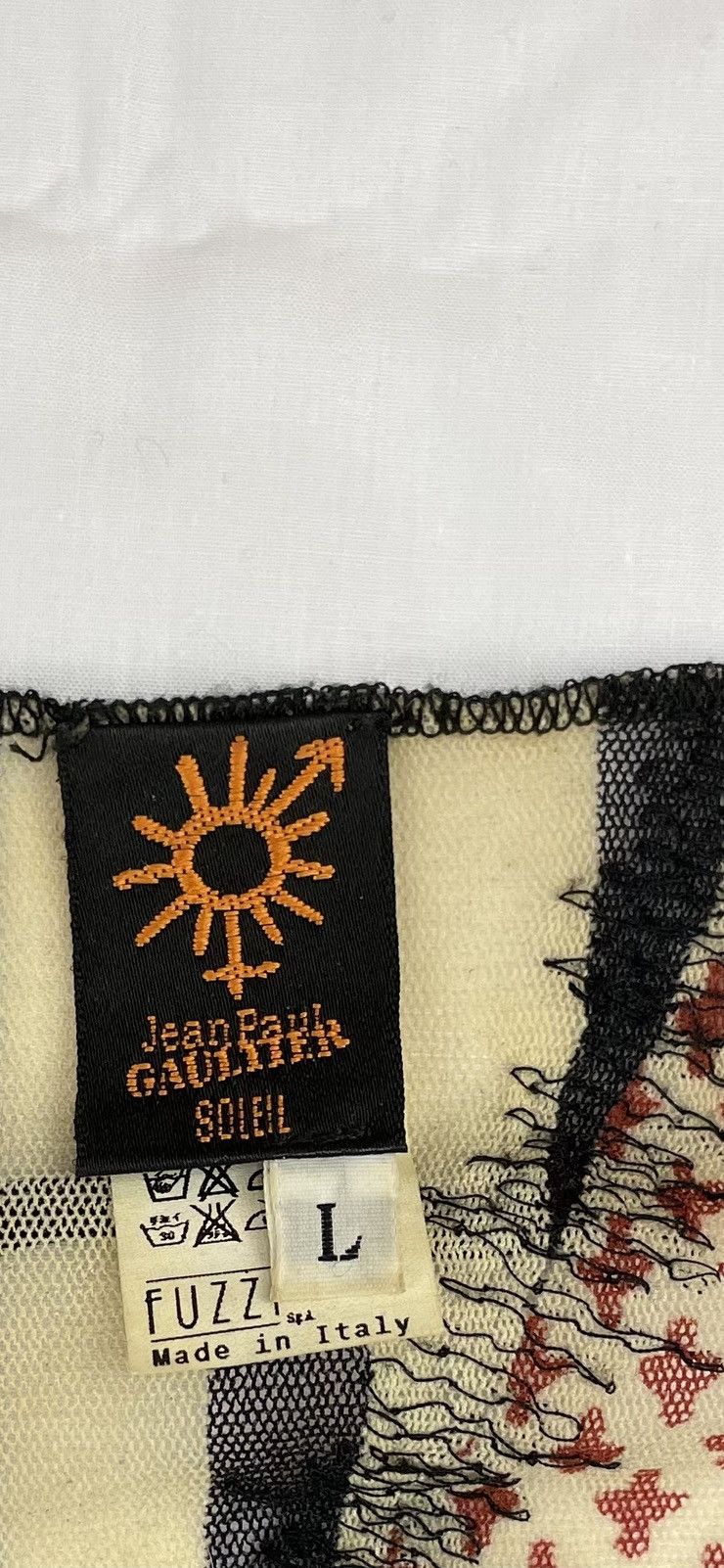 Jean Paul Gaultier Jean Paul Gaultier Asian Patchwork Elastic Mesh Top Vintage Size US L / EU 52-54 / 3 - 5 Thumbnail