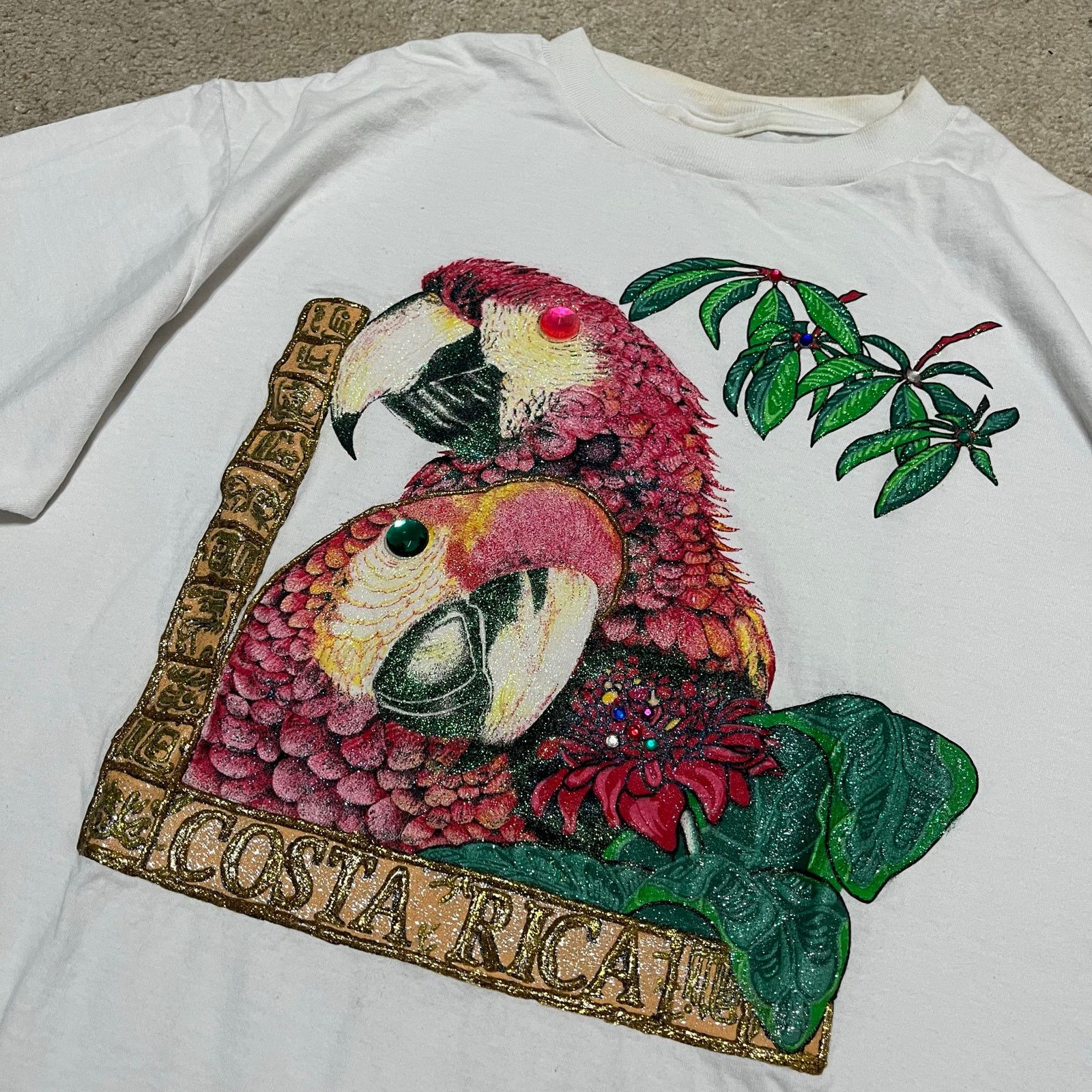 Other Vintage 90s Costa Rica Parrot Pura Vida Graphic Tee XL Size US XL / EU 56 / 4 - 3 Thumbnail
