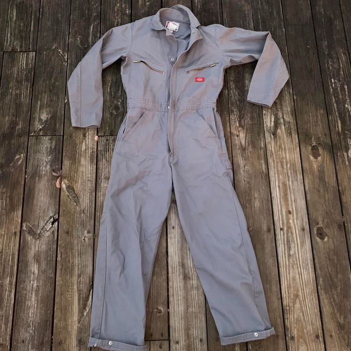 Dickies Beautiful Grey Dickies Mechanic Coveralls Cotton Canvas Grailed