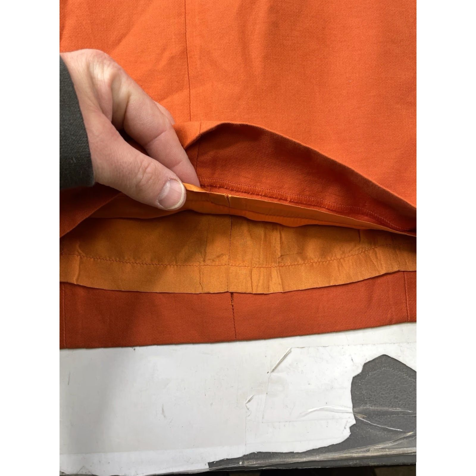 Vintage VINTAGE AKRIS PUNTO orange shift dress Stand Collar Sheath Womens 8 Sleeveless Knee Length Women's 8 Orange Shift Dress 8 Womens Size M / US 6-8 / IT 42-44 - 3 Thumbnail