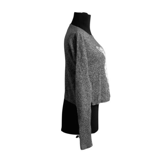 Hollister Hollister Size XS Womens Gray Knit Sweater White Cheetah Gra Size XS / US 0-2 / IT 36-38 - 5 Thumbnail