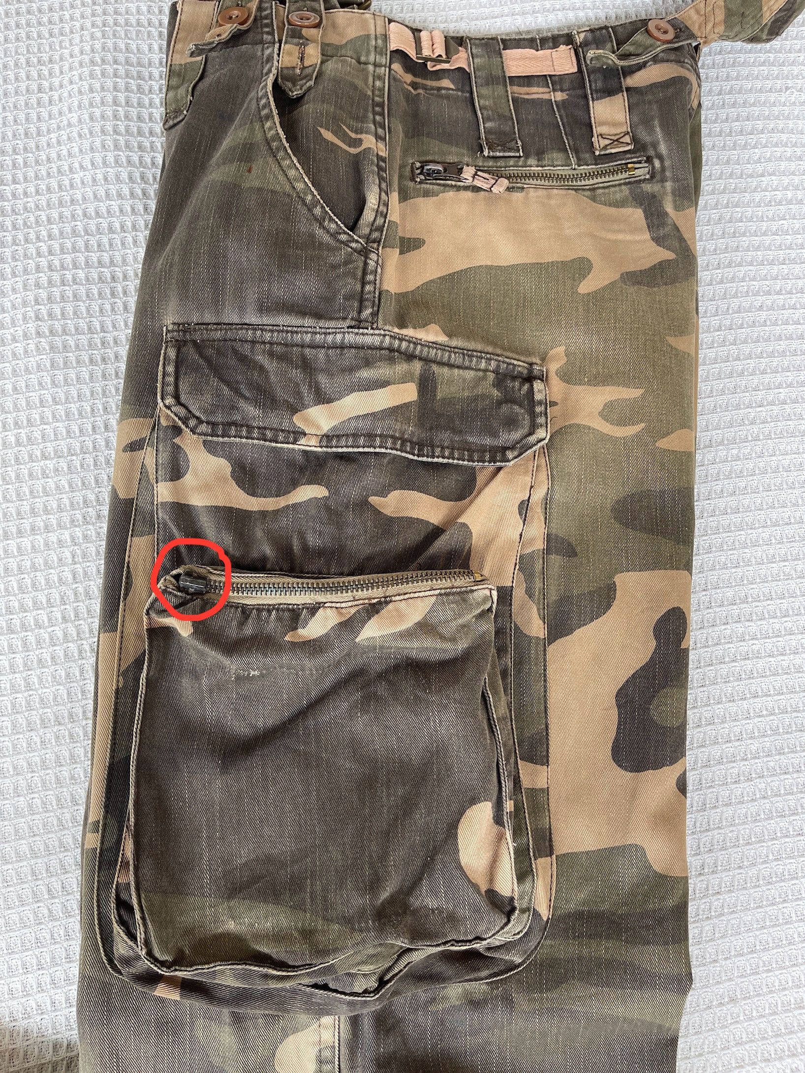 GOA Vintage’90s🔥GOA🔥Camo Bondage Cargo Pants Size US 30 / EU 46 - 8 Thumbnail