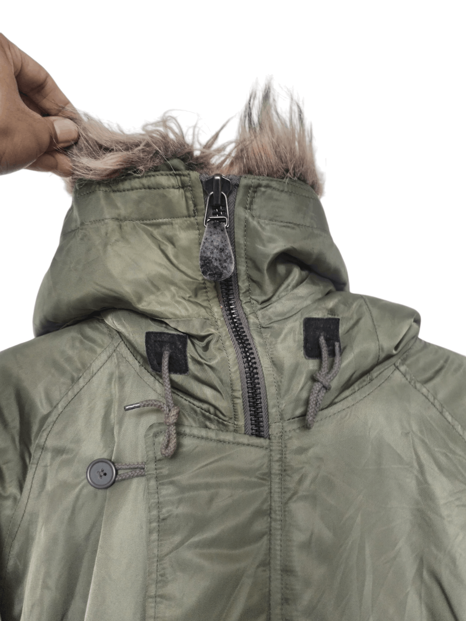 Avirex × Vintage Avirex Flight Bomber Faux Fur Hoodie Jacket Size US L / EU 52-54 / 3 - 4 Thumbnail