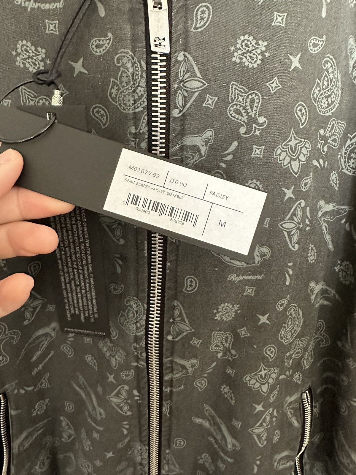 Represent Clo. Represent Paisley Bomber Jacket Size US M / EU 48-50 / 2 - 8 Thumbnail