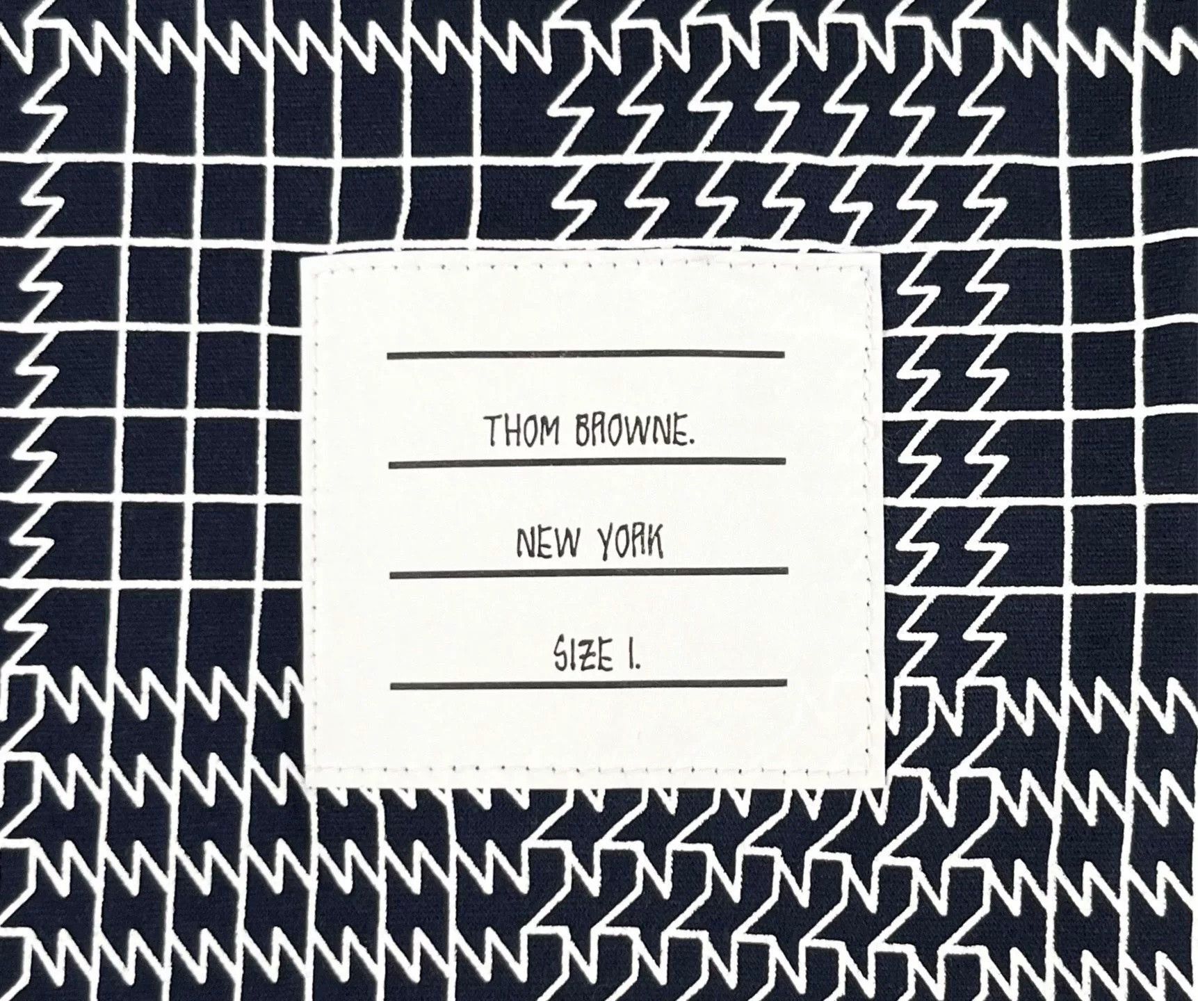 Thom Browne Thom Browne Houndstooth Placket Polo Short-Sleeve Size US S / EU 44-46 / 1 - 5 Thumbnail