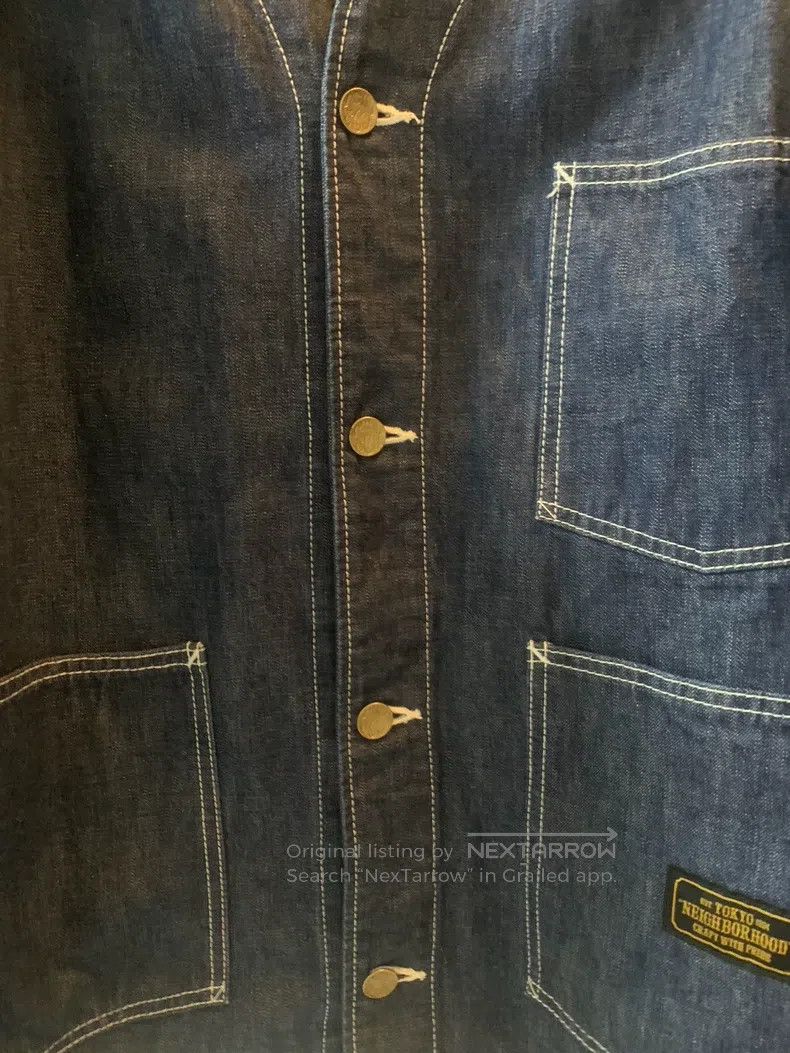 Neighborhood Neighborhood Denim Japanese-style Karate Jacket Size US L / EU 52-54 / 3 - 4 Thumbnail