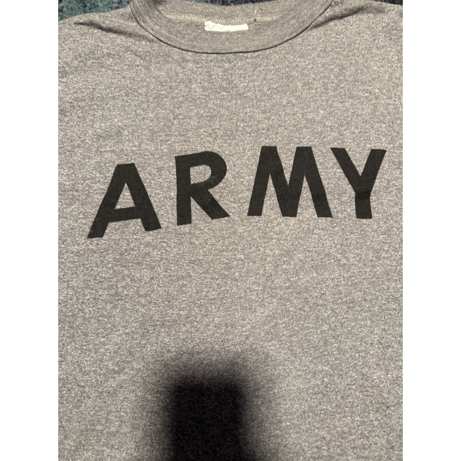 Vintage VINTAGE US Army Physical Fitness Uniform T-Shirt Mens Medium Gray Short Sleeve 80s USA Single Stitch Size US M / EU 48-50 / 2 - 6 Thumbnail