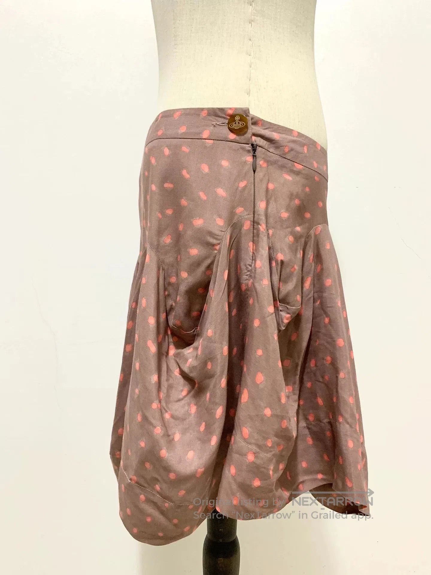 Vivienne Westwood vivienne westwood orange polka dot skirt. Size 41" - 3 Thumbnail