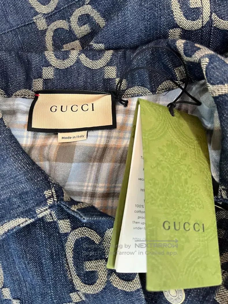 Gucci Gucci Large logo denim jacket Size XS / US 0-2 / IT 36-38 - 4 Thumbnail