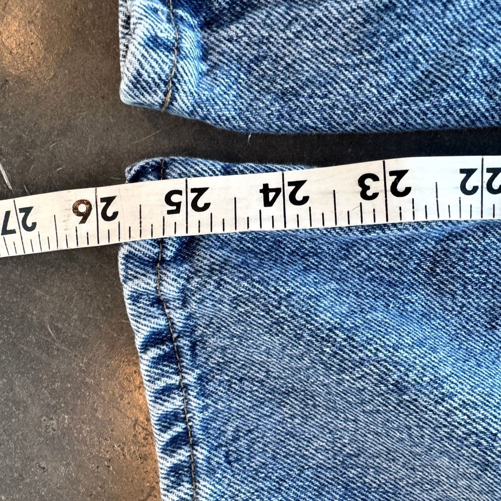 Wrangler VINTAGE Wrangler Husky Denim Wide Leg Flare Jeans Medium Wash 12/29 WOMEN 12 Regular Ankle Blue Jeans Size 34" / US 12 / IT 48 - 5 Thumbnail