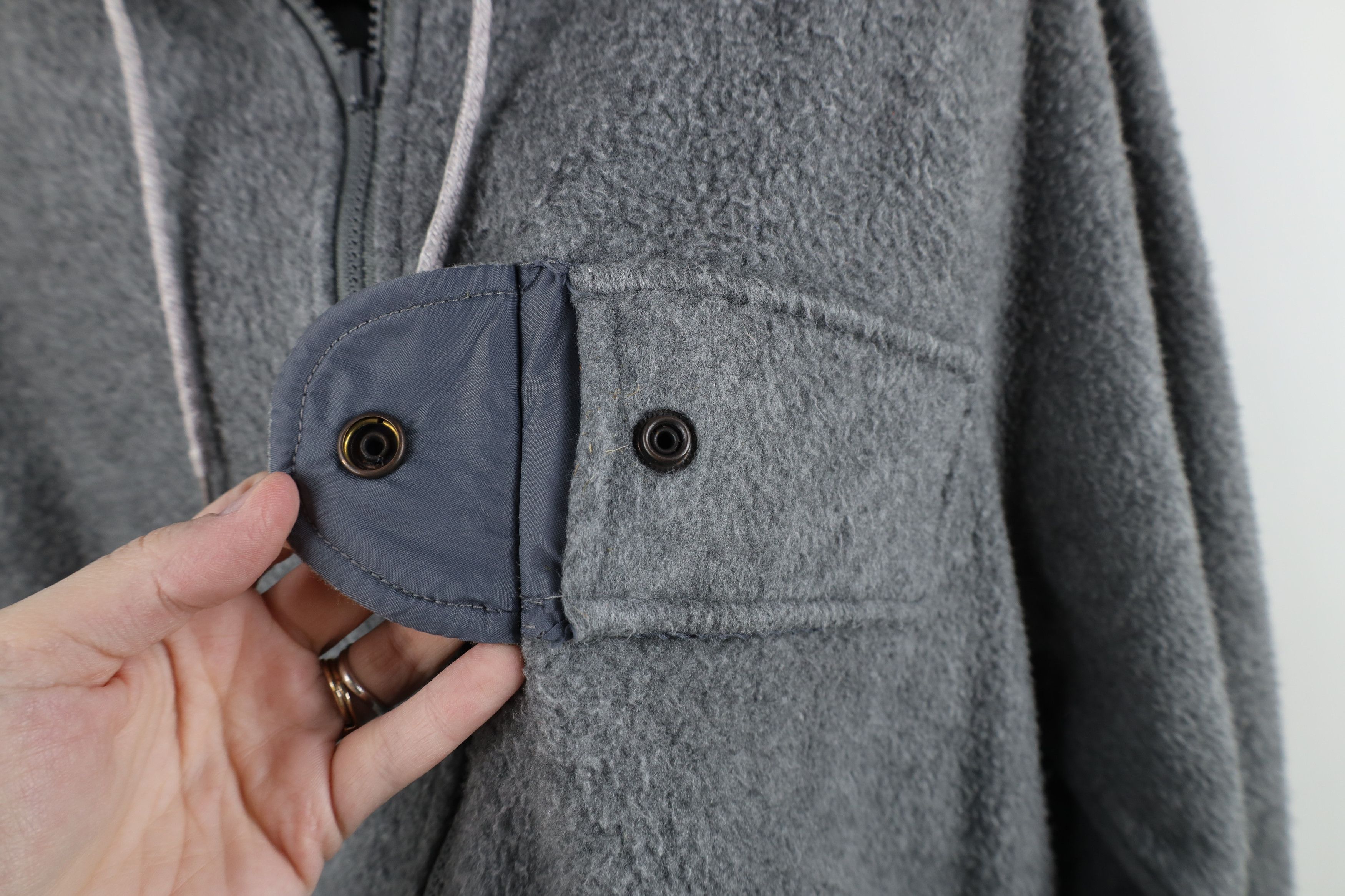 Vintage Vintage 90s Streetwear Blank Full Zip Fleece Hooded Jacket Size US M / EU 48-50 / 2 - 4 Thumbnail
