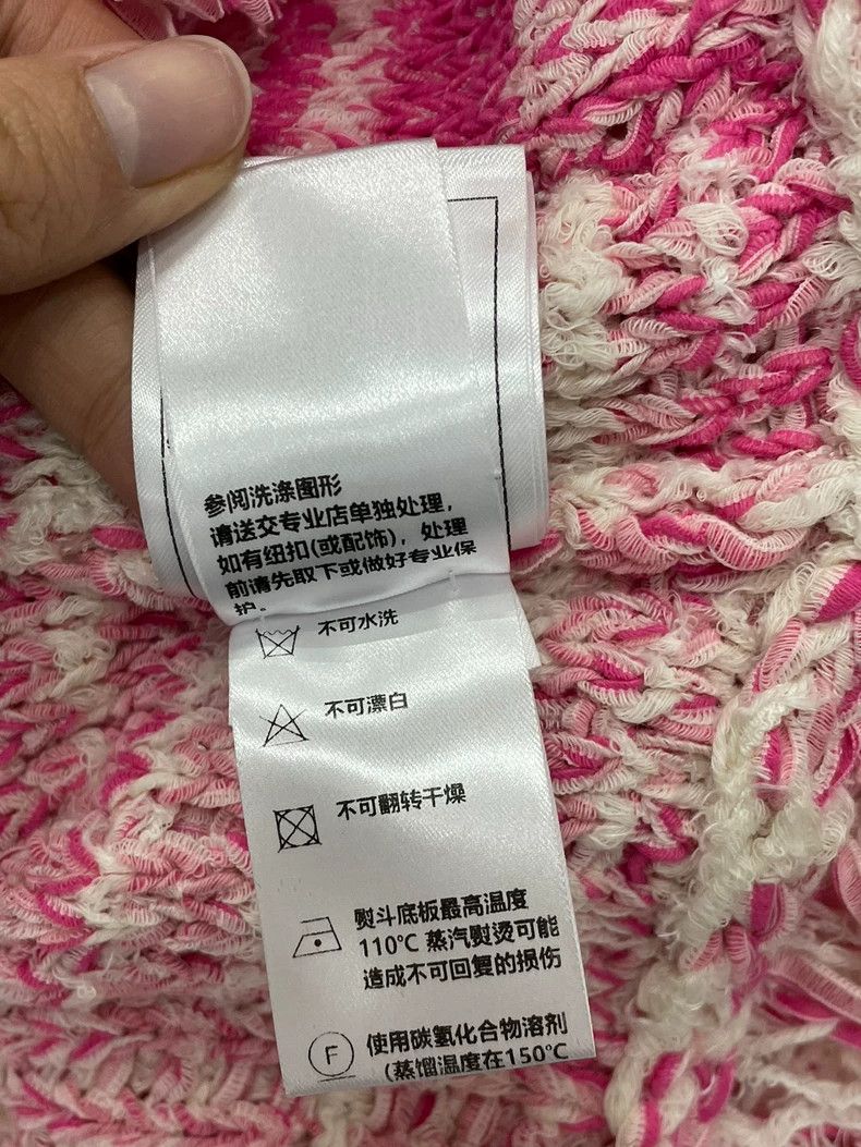 Chanel Chanel 24P pink and white color-matched tassel long sleeve Size XXS / US 00 / IT 34 - 7 Thumbnail
