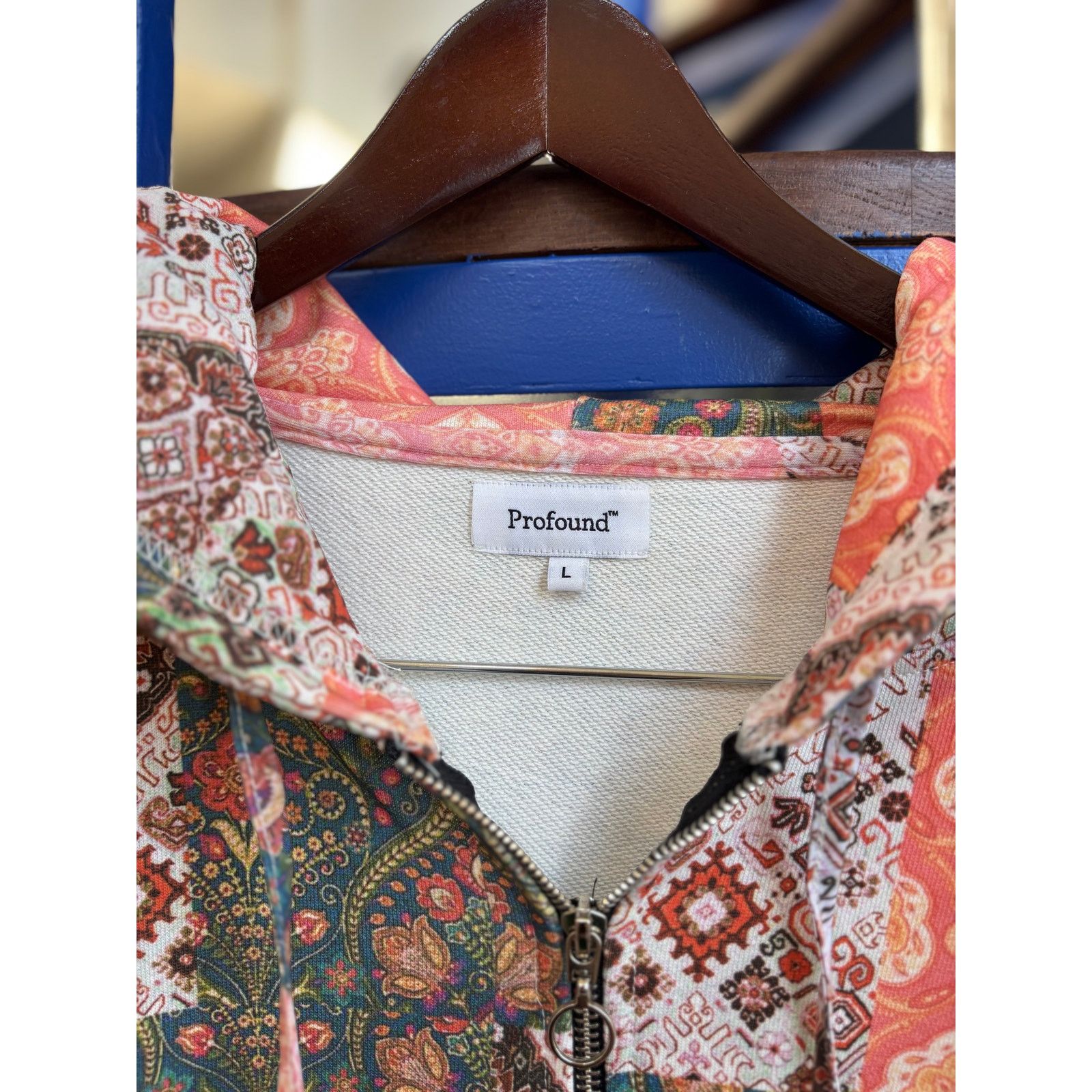 Profound Aesthetic Profound Aesthetic Patchwork Zip Hoodie Size L Size US L / EU 52-54 / 3 - 3 Thumbnail