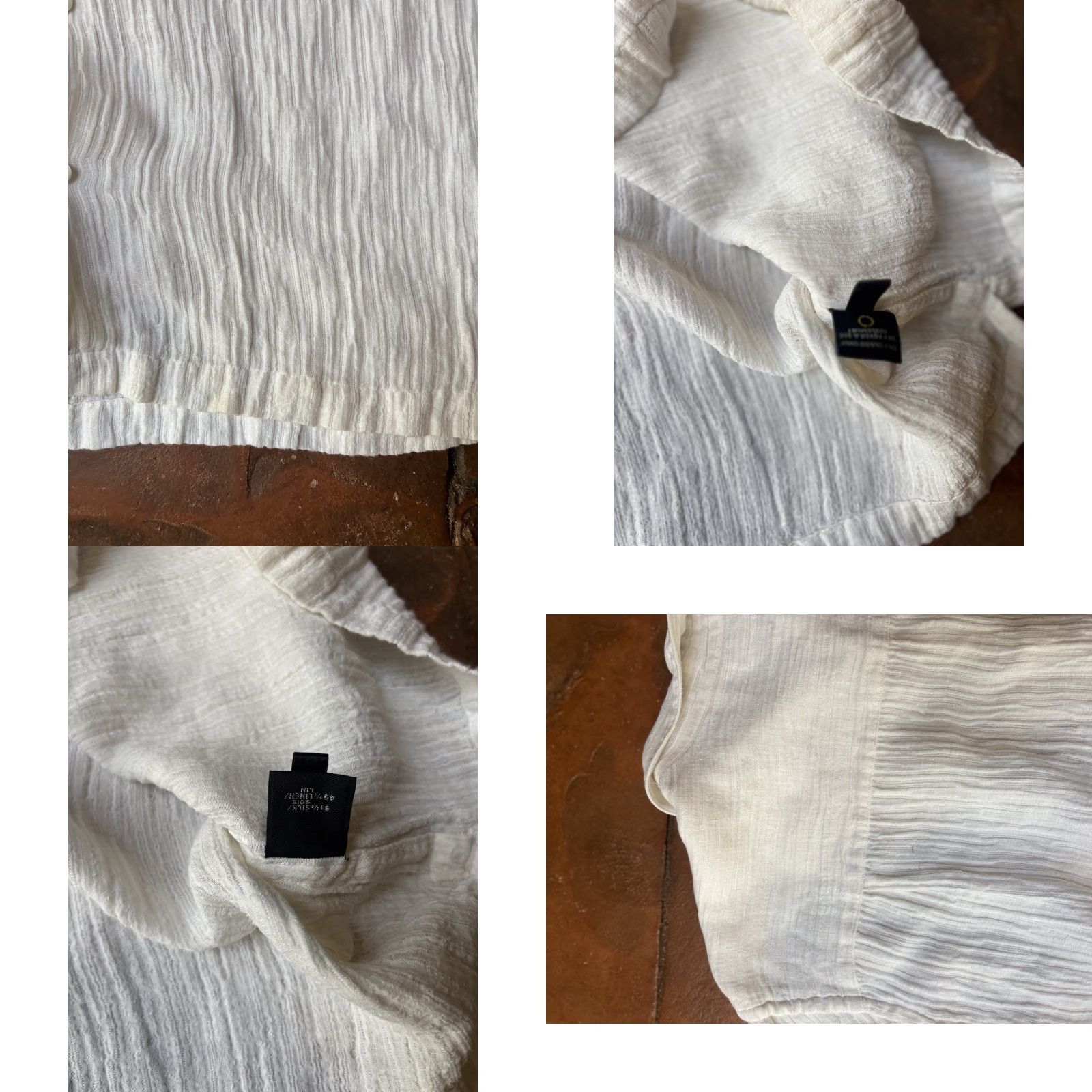 Vintage VINTAGE? No — Actually: Jhane Barnes Silk Linen Short Sleeve Button Shirt Men’s Large Size US L / EU 52-54 / 3 - 8 Thumbnail
