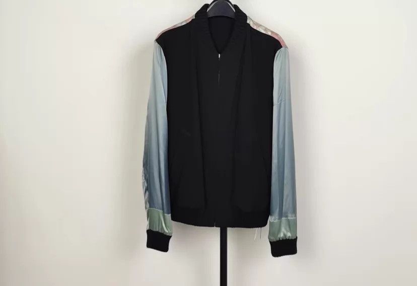 Gucci Gucci blue black colorblock back floral zip jacket 48 Size US M / EU 48-50 / 2 - 1 Thumbnail