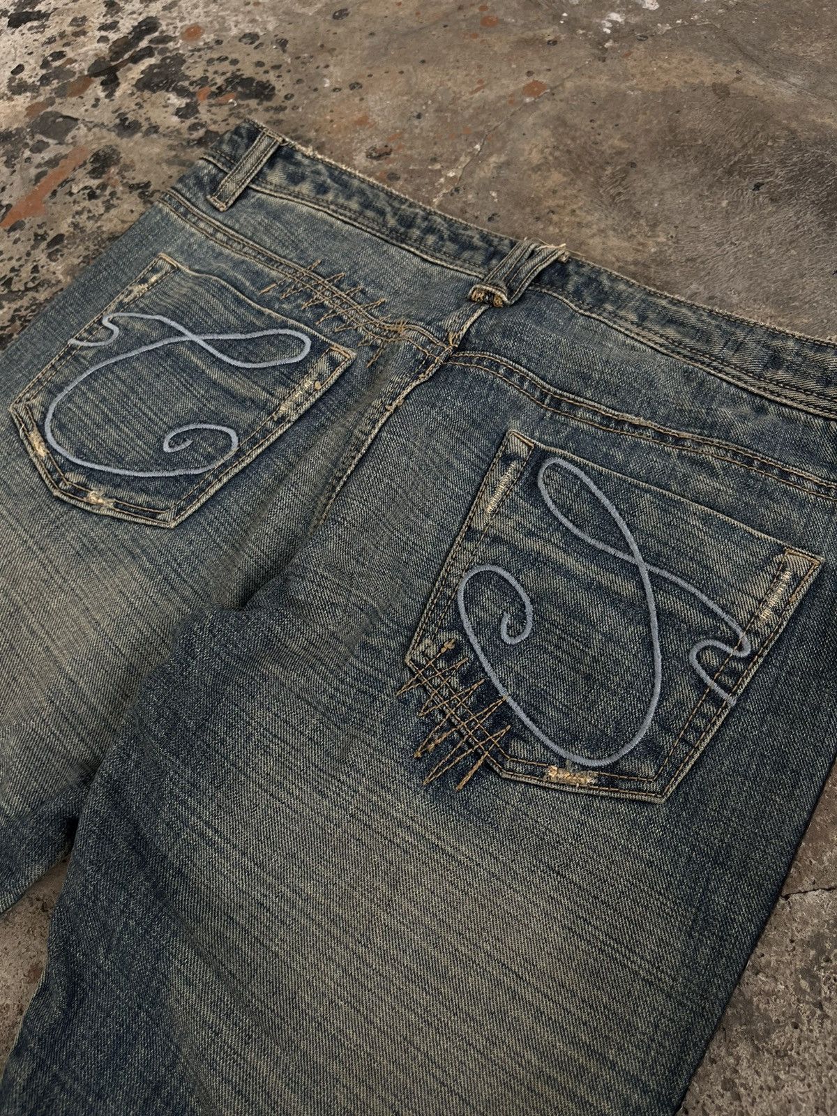 Isamu Katayama Backlash JAPANESE FLARE ZIPPER BOOT CUT DENIM PANTS PUNK STYLE GOTHIC Size US 32 / EU 48 - 12 Thumbnail