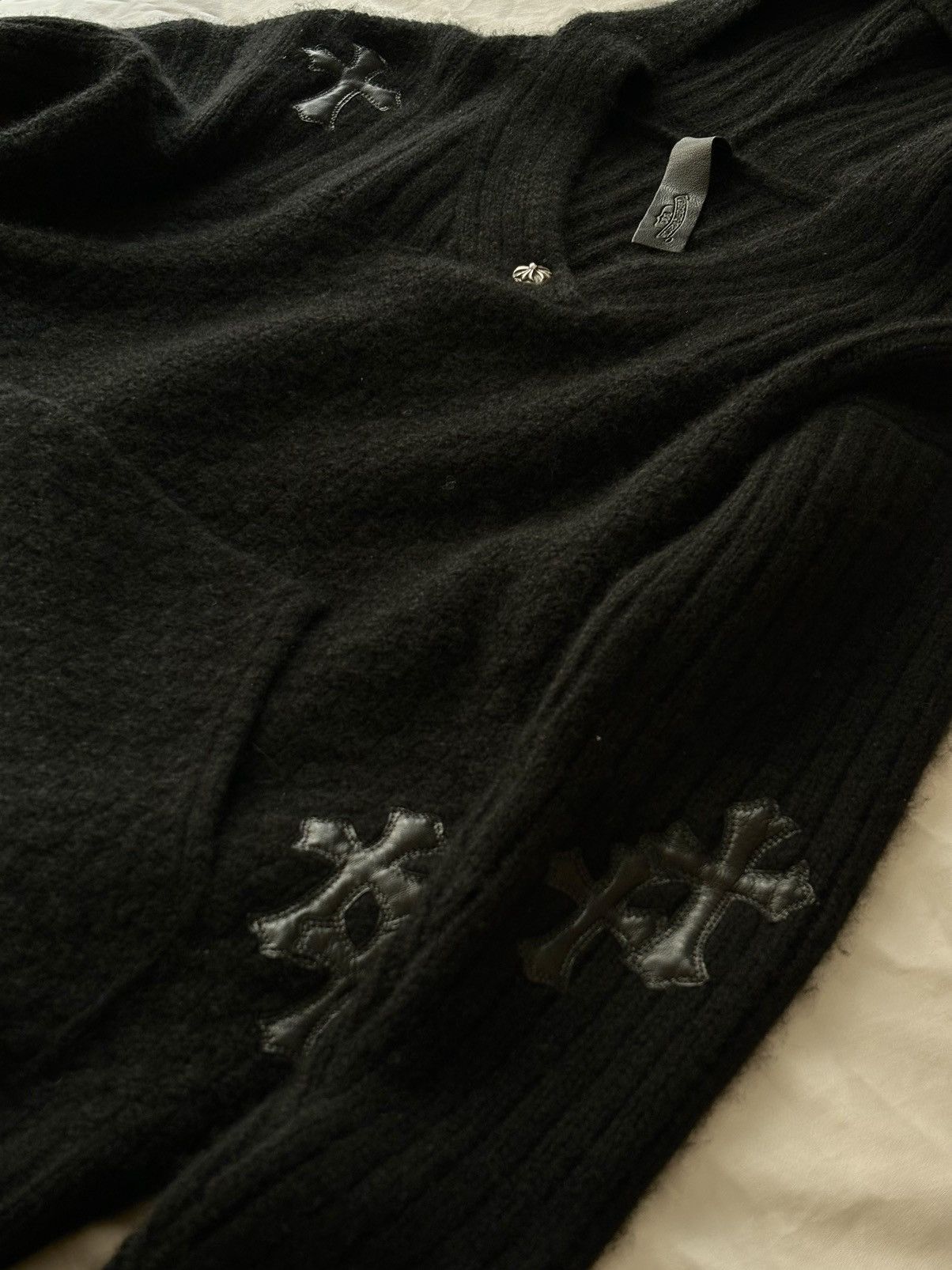 Chrome Hearts Chrome hearts cross patches cashmere sweater hoodie Size US S / EU 44-46 / 1 - 7 Thumbnail