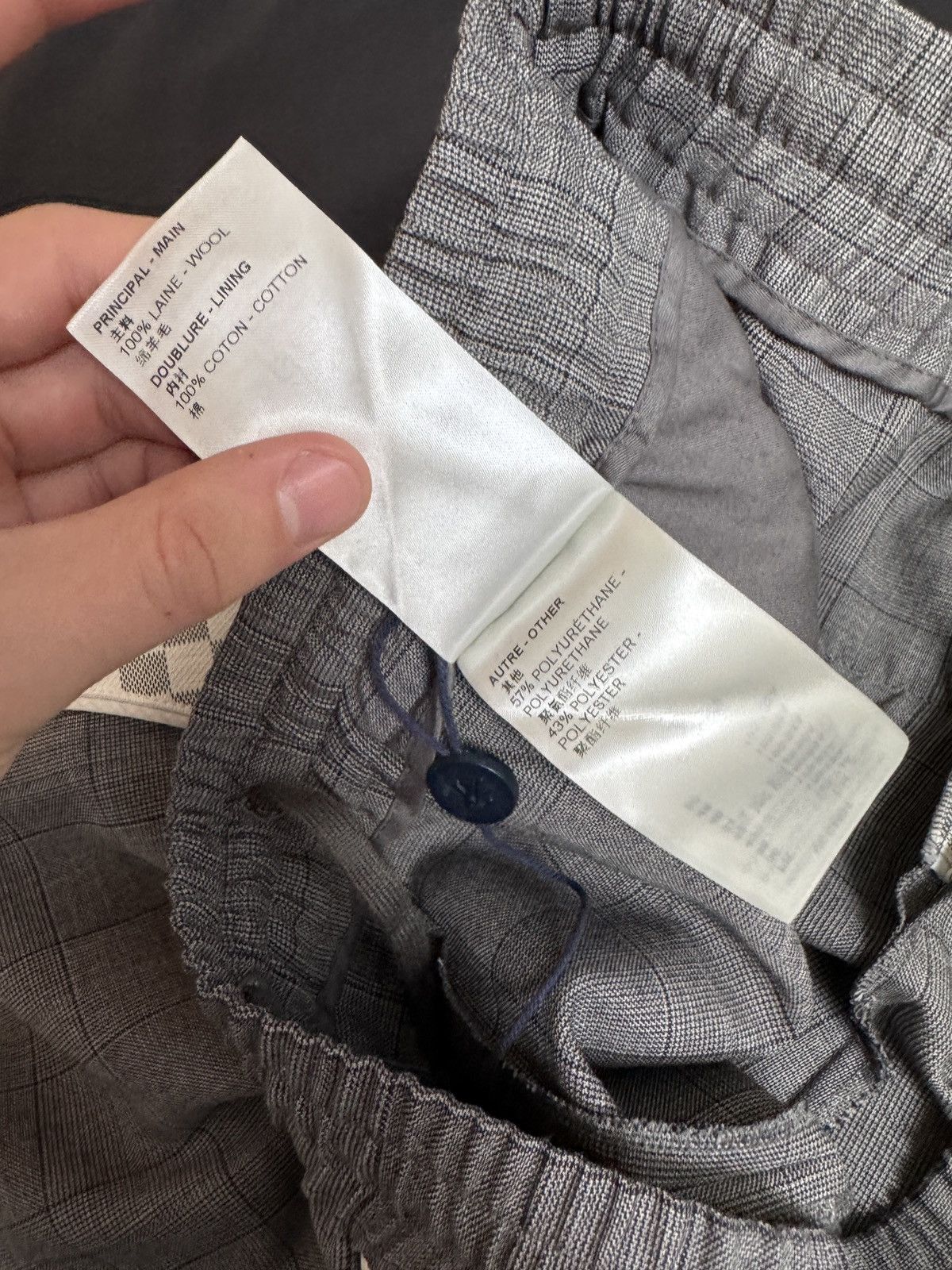 Louis Vuitton Louis Vuitton Damier Tailored Grey Track Suit - Size M Size US M / EU 48-50 / 2 - 16 Thumbnail