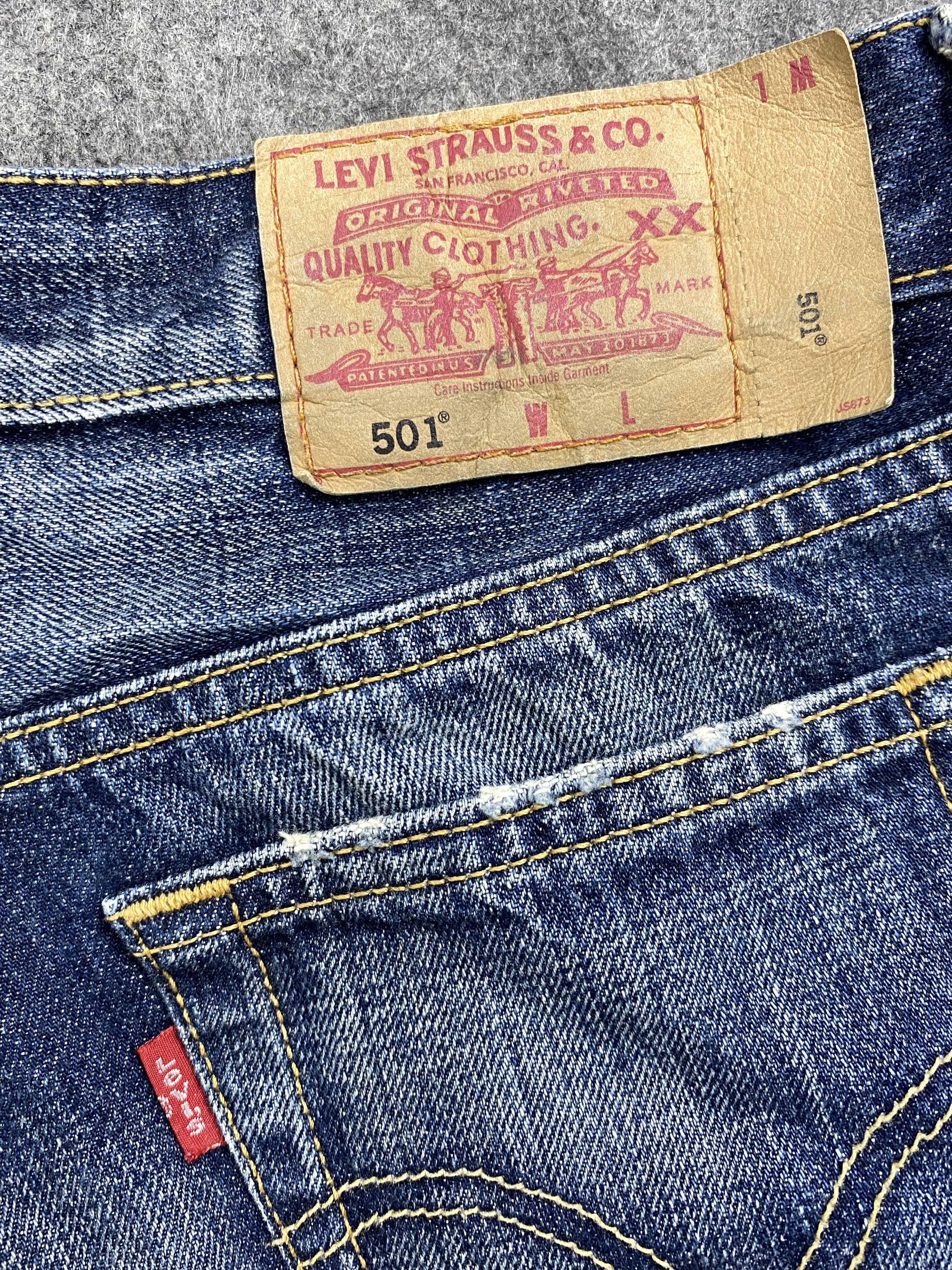 Levi's Blue Distressed Vintage Levi's 501 30x28.5 Denim -JN1191 Size US 30 / EU 46 - 10 Thumbnail