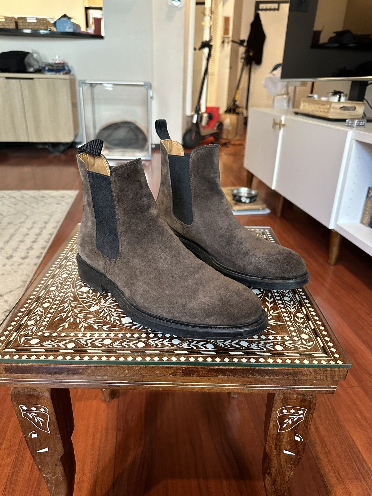 Officine Creative Brown Suede Chelsea Boots Size US 8 / EU 41 - 1 Thumbnail