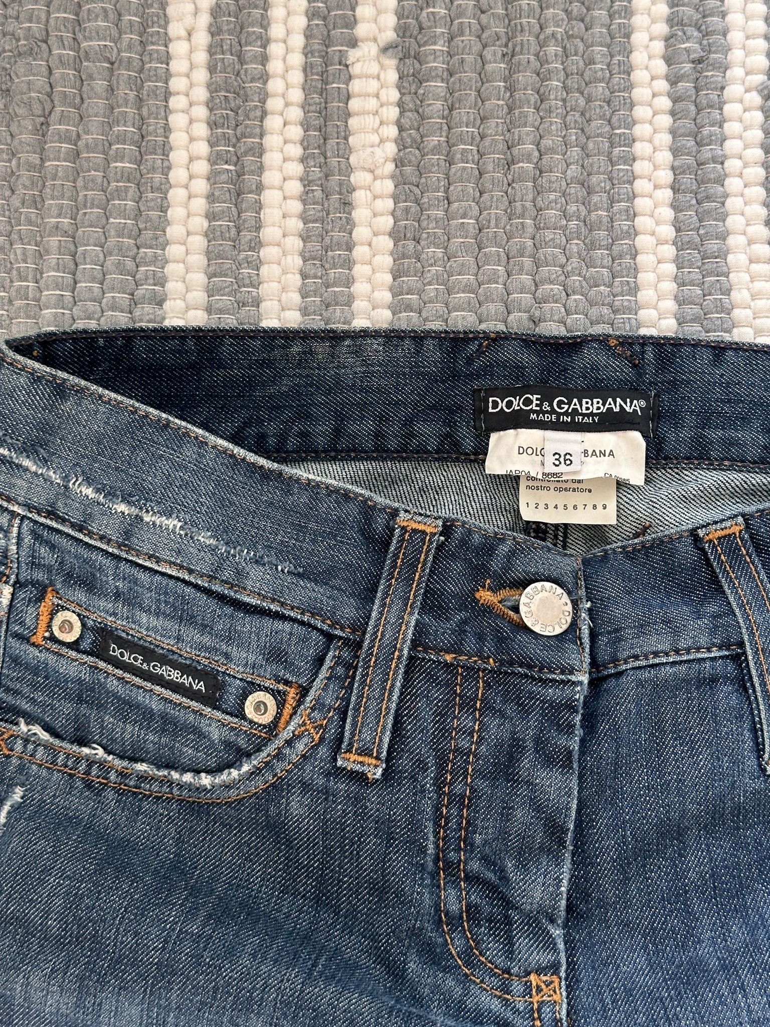 Vintage Y2K Dolce & Gabbana D&G Flare Denim Pants Jeans