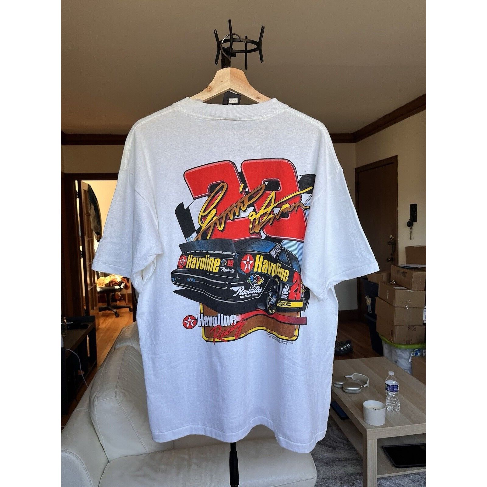 NASCAR VINTAGE NASCAR ERNIE IRVAN #23 YATES HAVOLINE RACING TEE 90S Size US L / EU 52-54 / 3 - 5 Thumbnail
