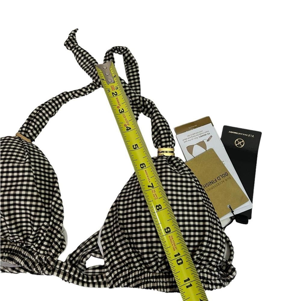 Designer Vix l NWT Gingham Bia Tube Triangle Bikini Large/DD Size ONE SIZE - 9 Thumbnail