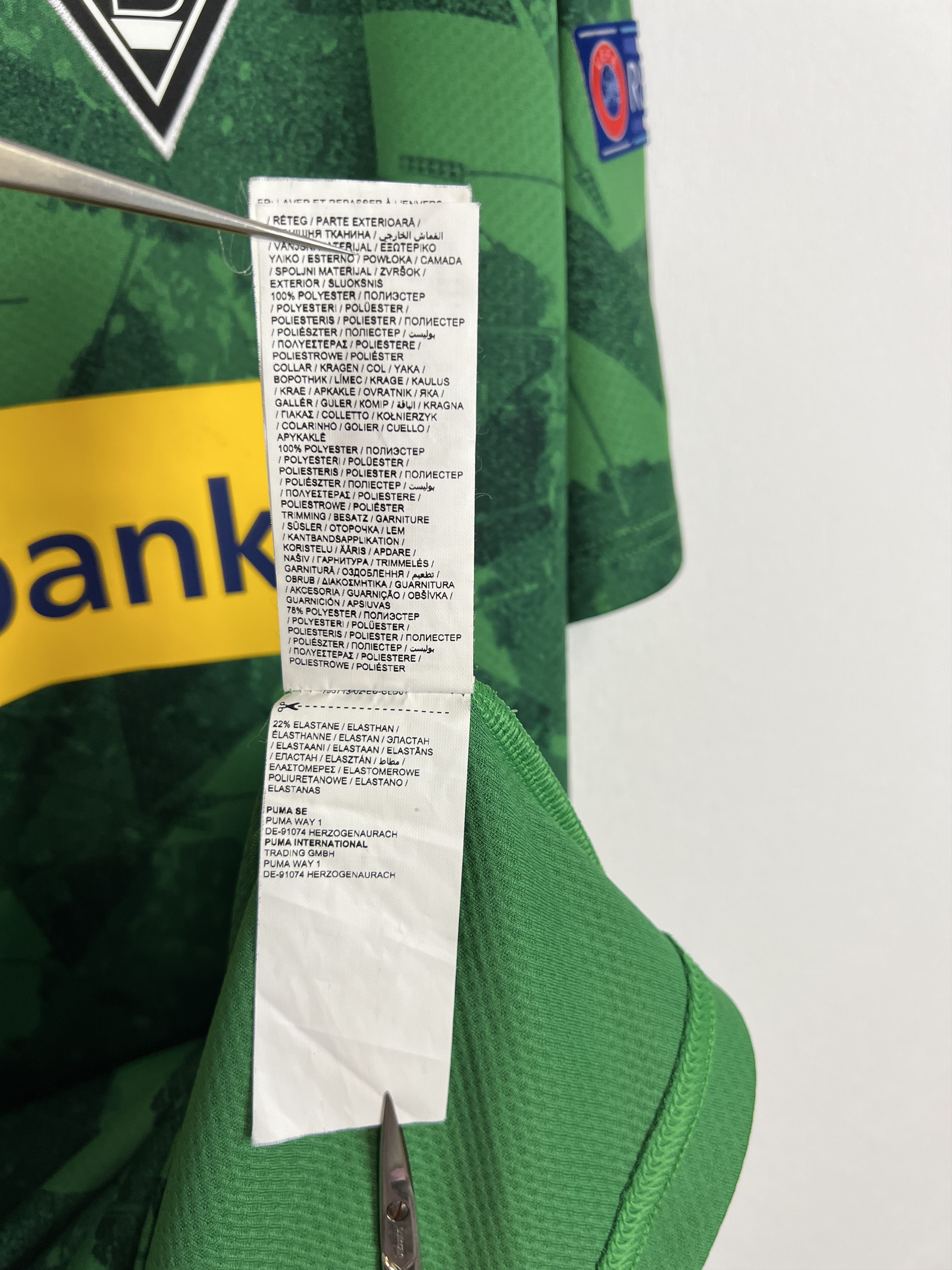 Puma Borussia Monchengladbach football shirt 2019 #10 Thuram 3XL Size US XXL / EU 58 / 5 - 15 Thumbnail