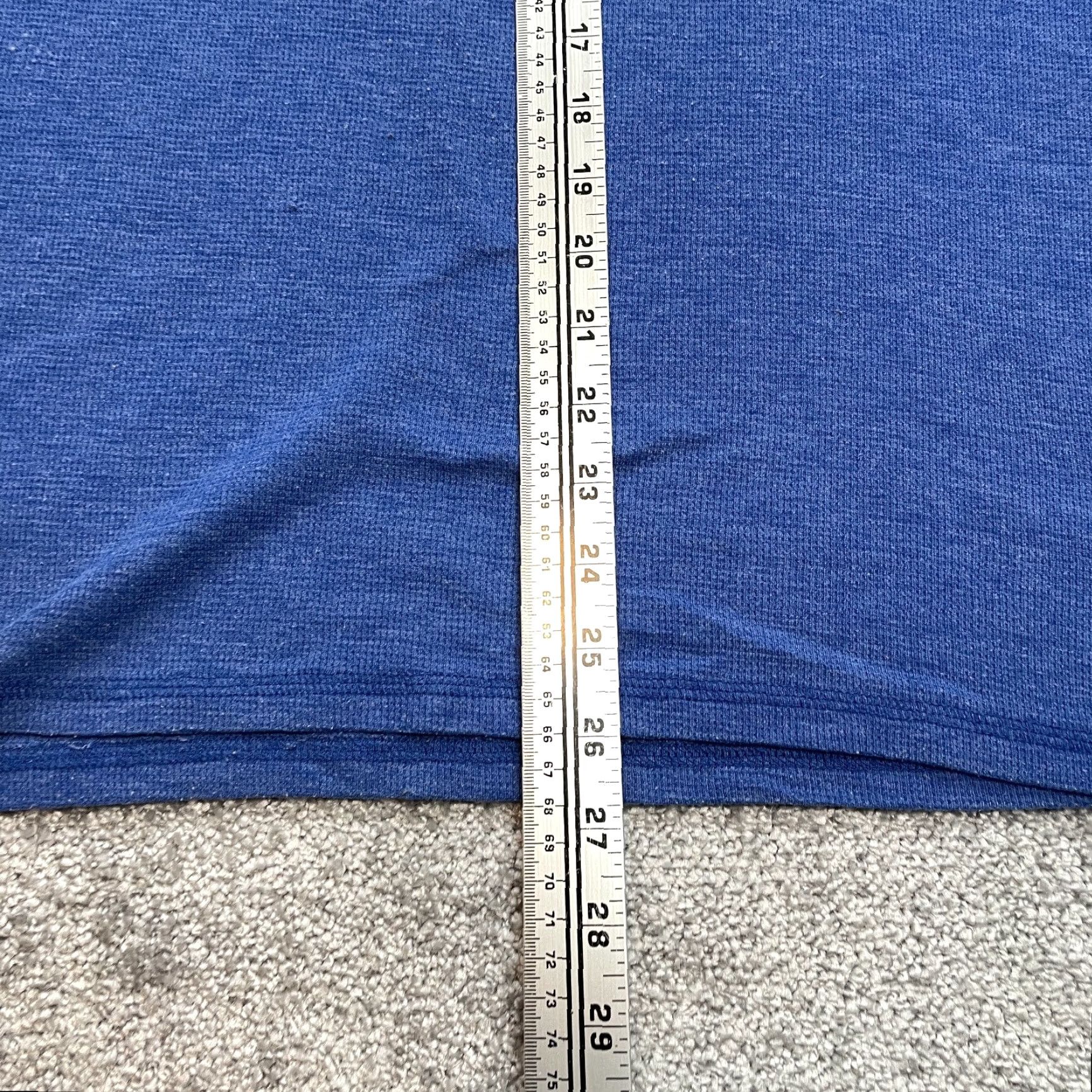 Express Express Shirt Mens XL Blue Thermal Waffle Knit Long Sleeve Tee Lion Logo Shirt Size US XL / EU 56 / 4 - 5 Thumbnail