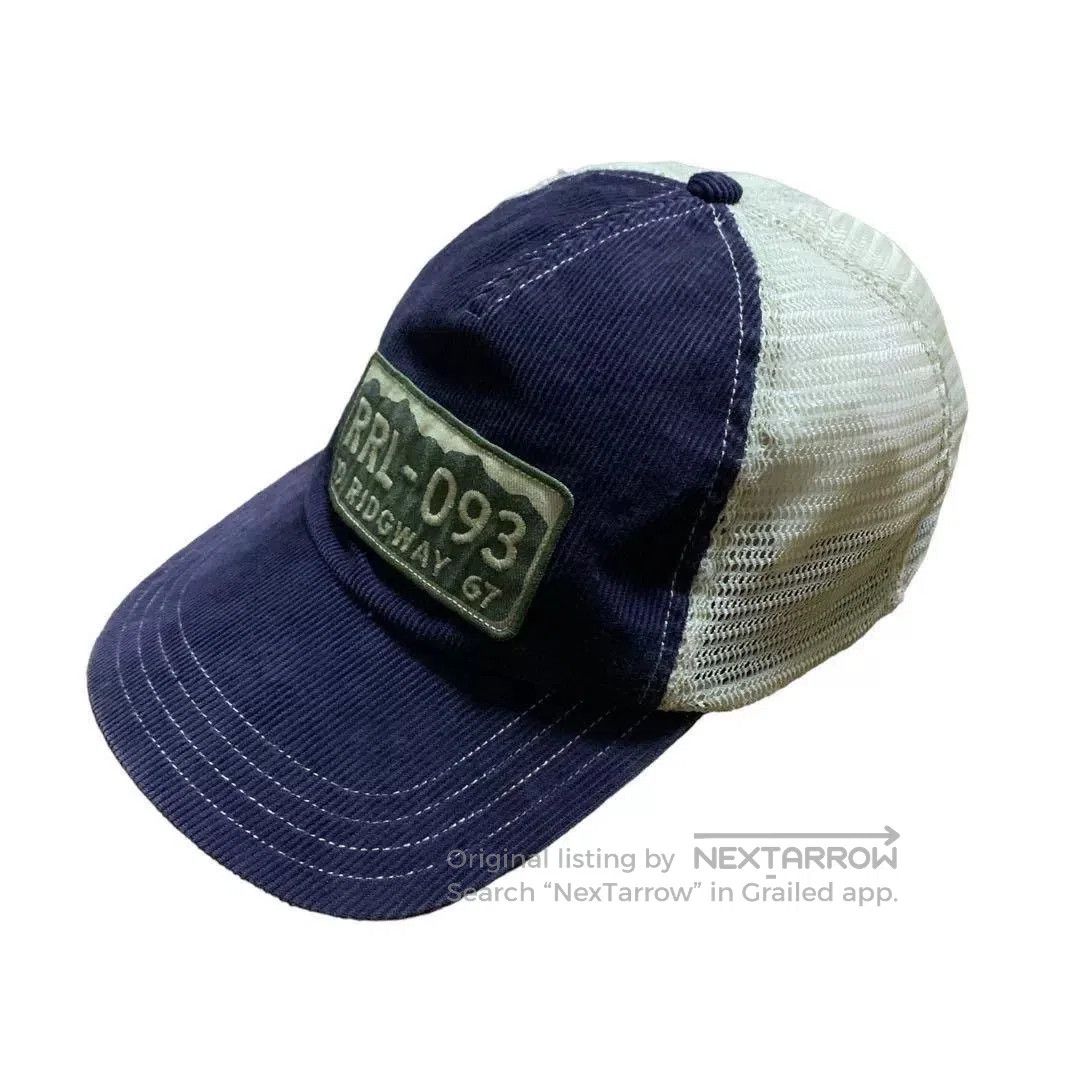 RRL Ralph Lauren RRL Early Rare Blue Gray Corduroy Trucker Cap. Size ONE SIZE - 8 Thumbnail