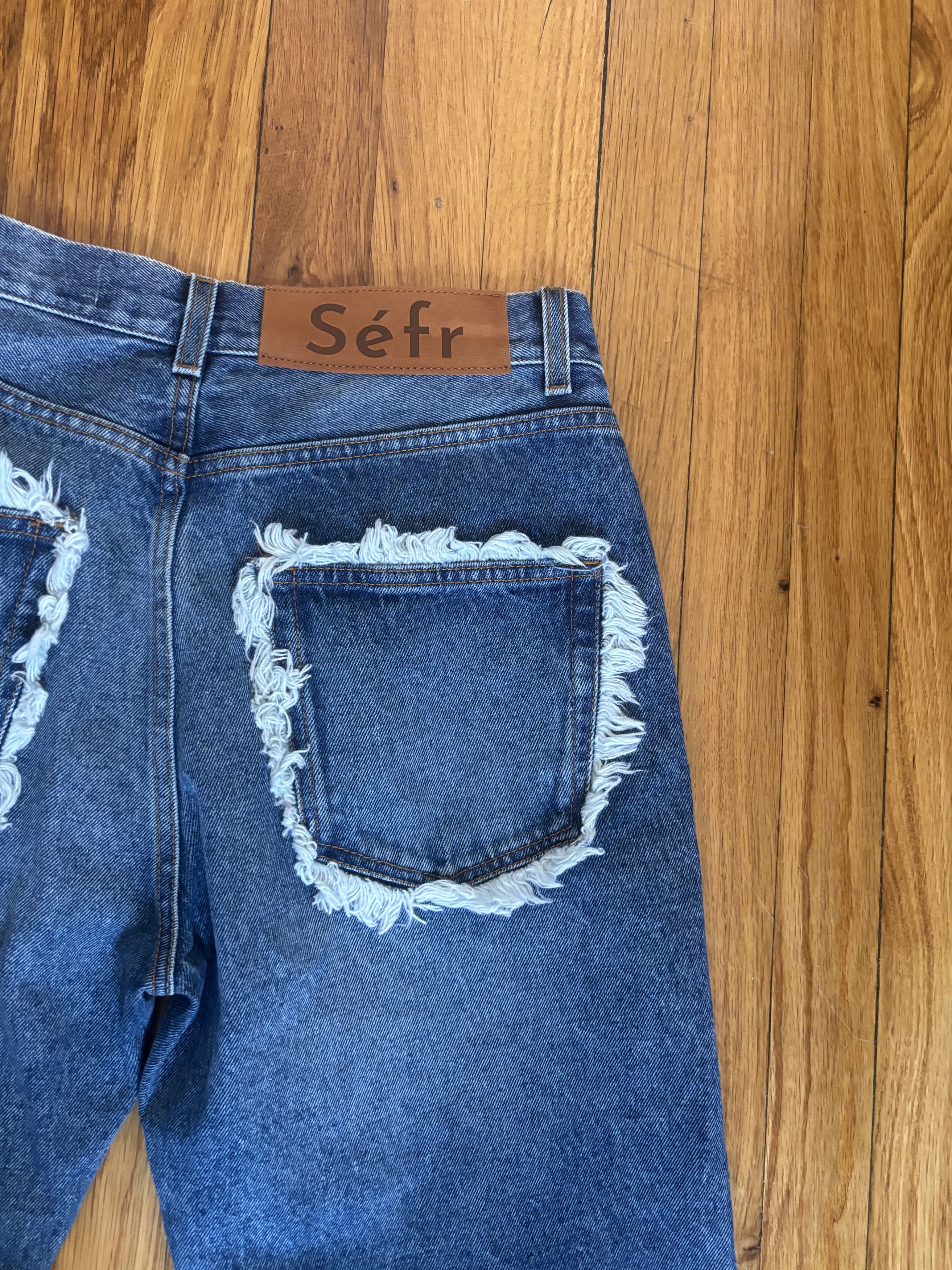 Sefr Frayed Cut Jeans Size US 30 / EU 46 - 9 Thumbnail