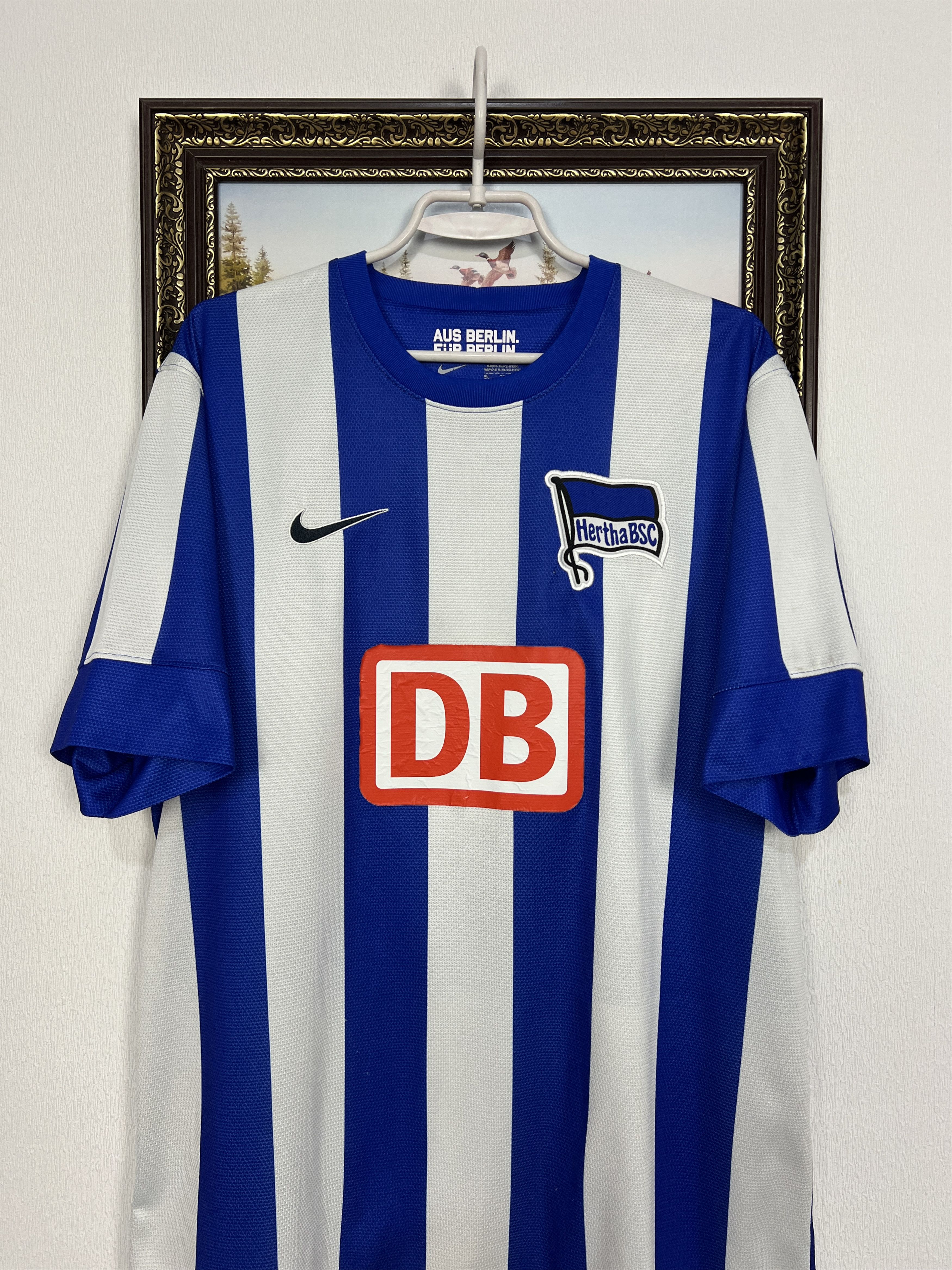 Nike Hertha football shirt 2012 Soccer Jersey Trikot Rare Hype Size US XL / EU 56 / 4 - 2 Thumbnail
