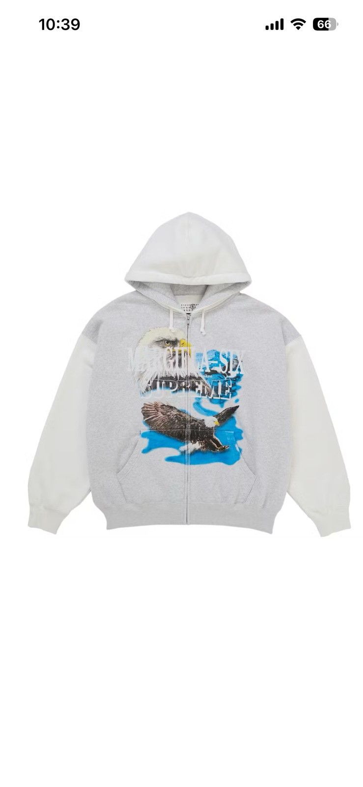 Maison Margiela × Supreme Supreme MM6 Mason Margiela Eagle Zip Up Hooded Sweatshirt Size US M / EU 48-50 / 2 - 9 Thumbnail