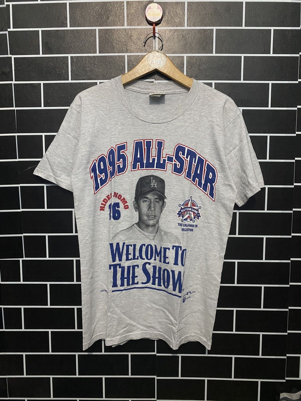 Nutmeg Vintage 1995 all star nutmeg MLB los angeles hideo nomo Size US M / EU 48-50 / 2 - 1 Thumbnail