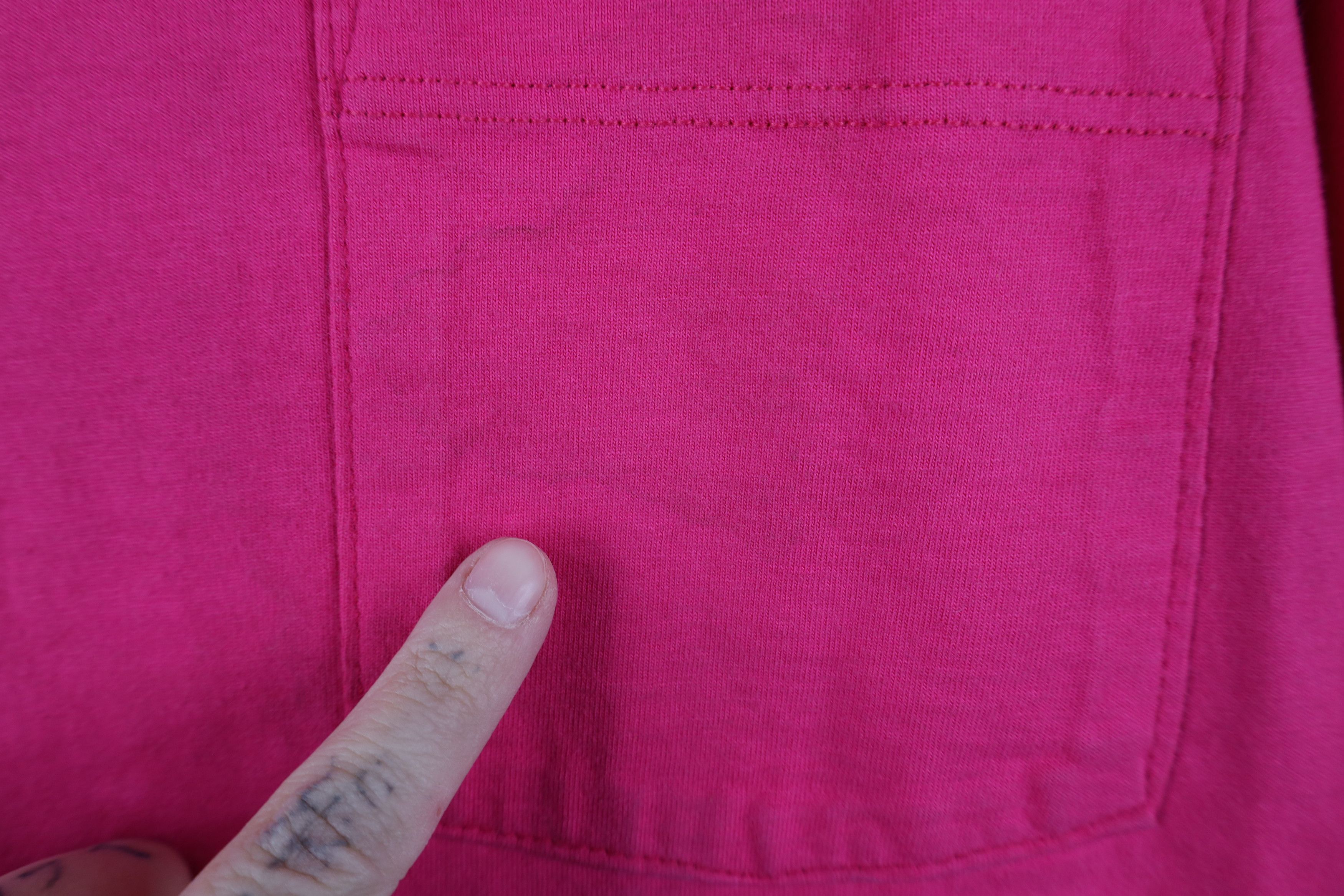 Russell Athletic Vintage 90s Russell Athletic Blank Cotton T-Shirt Pink USA Size US XL / EU 56 / 4 - 4 Thumbnail