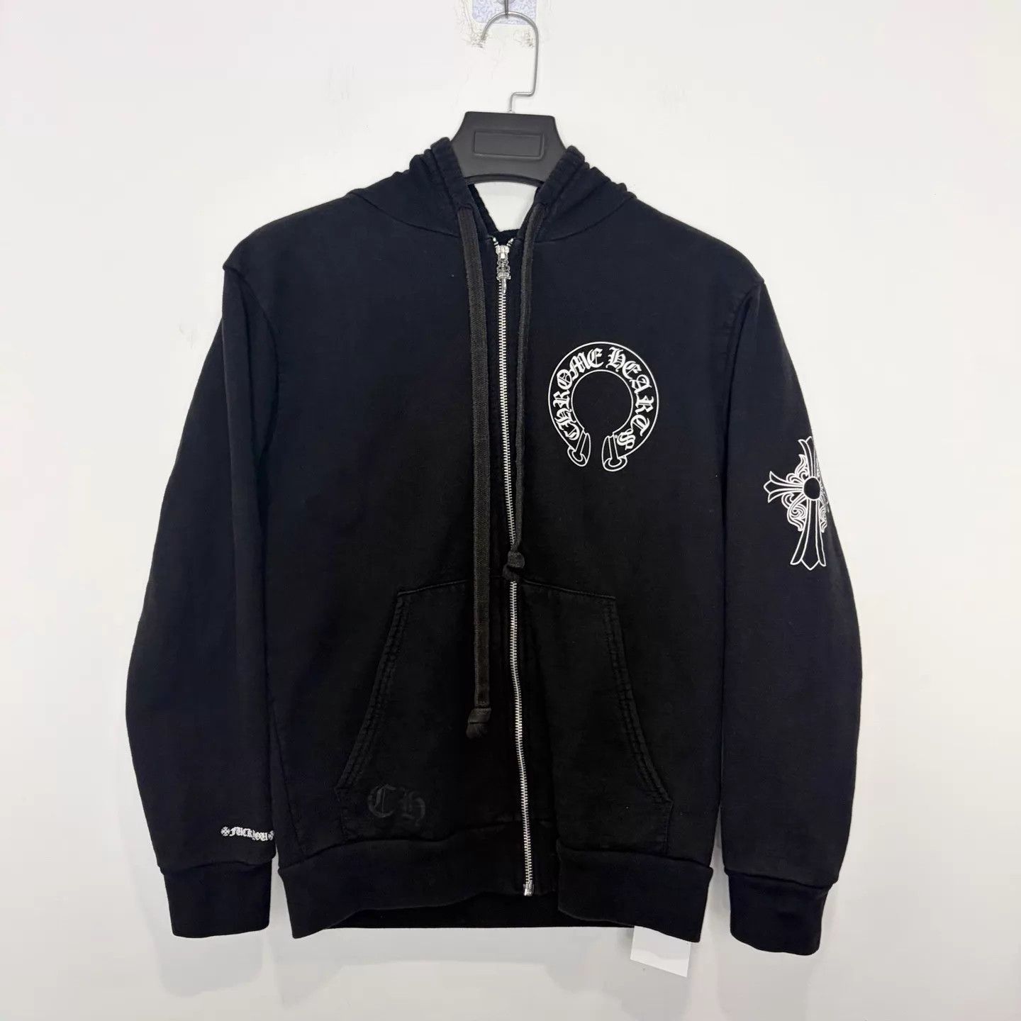 Chrome Hearts Chrome Hearts Black Hoodie M Silver Zip 3E Skt Size US M / EU 48-50 / 2 - 1 Thumbnail