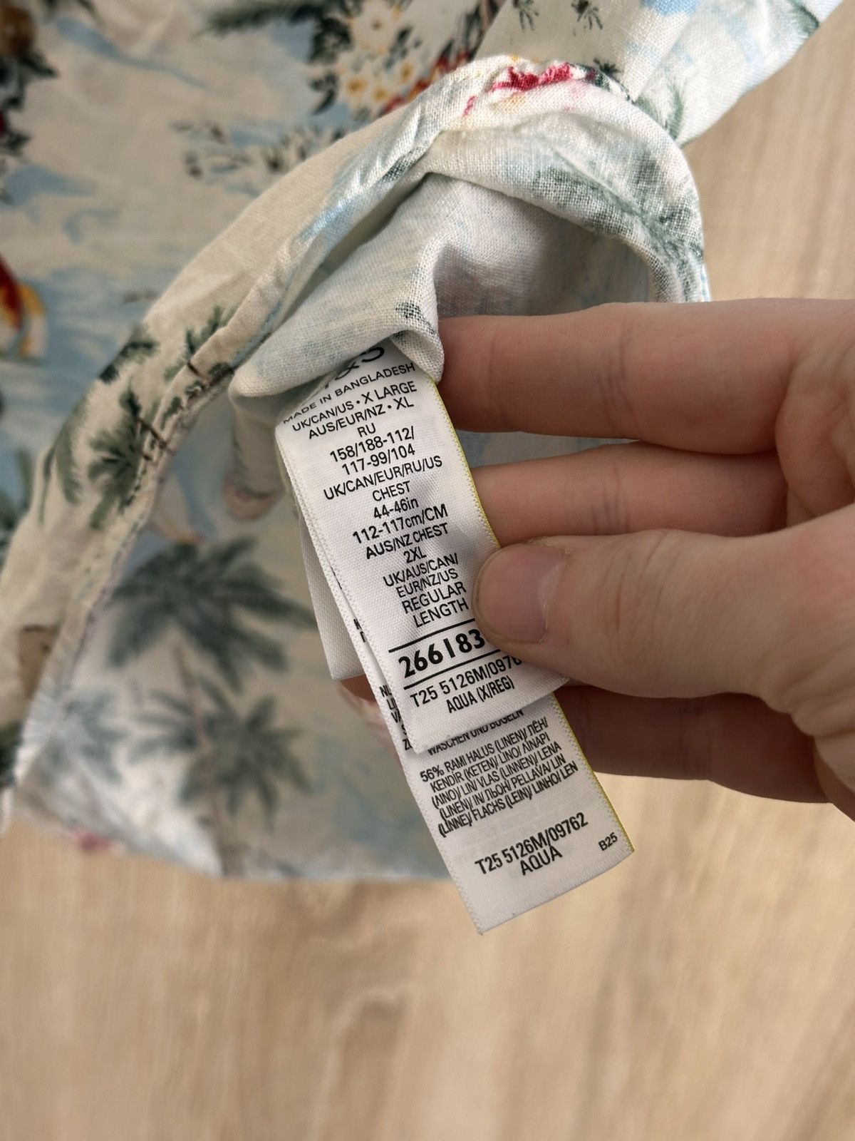 Marks & Spencer 🔥 Marks Spencer Linen Blend Hawaiian Button Up Shirt Art Y2K Size US XL / EU 56 / 4 - 5 Thumbnail