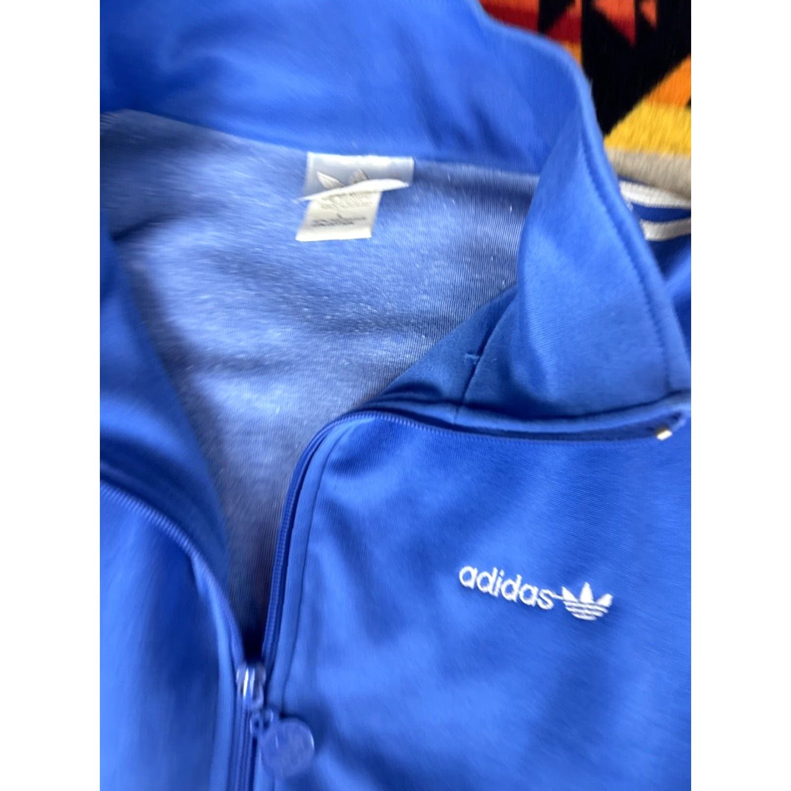 Adidas VINTAGE Adidas Tracksuit Jacket & Pants Men L Taiwan Navy Blue Set Includes Jacket Size 42R - 6 Thumbnail