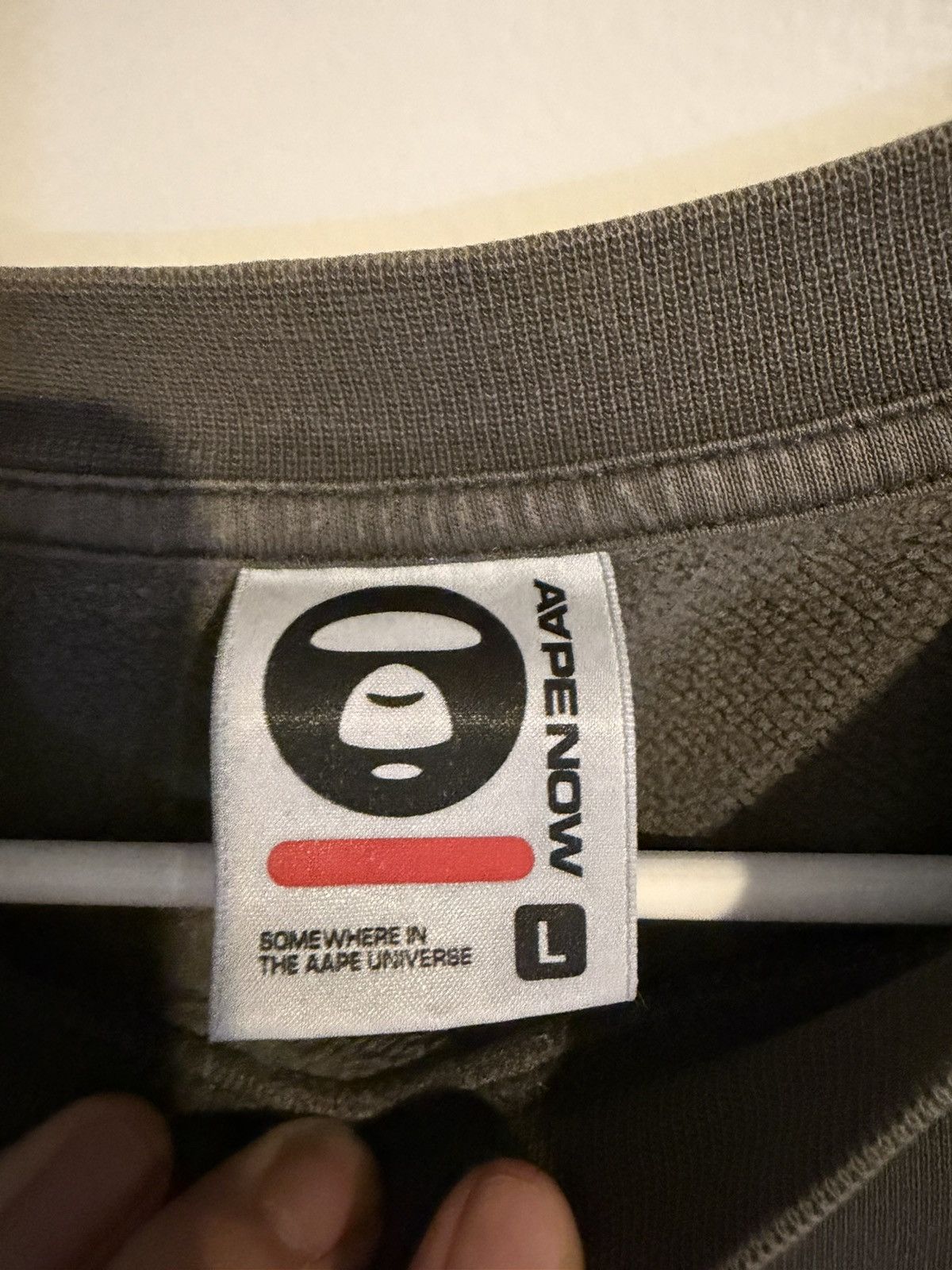 Bape Aape logo print long sleeves Size US L / EU 52-54 / 3 - 5 Thumbnail