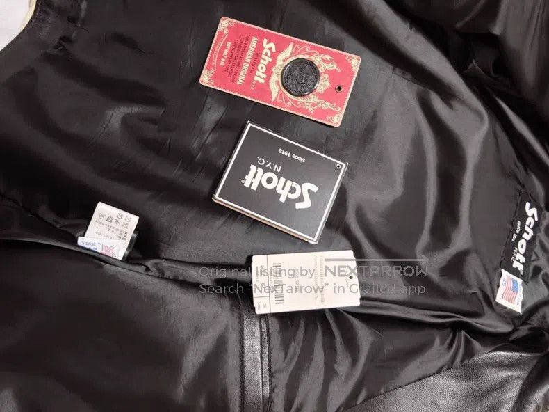 Schott Schott Leather coat Size US L / EU 52-54 / 3 - 4 Thumbnail