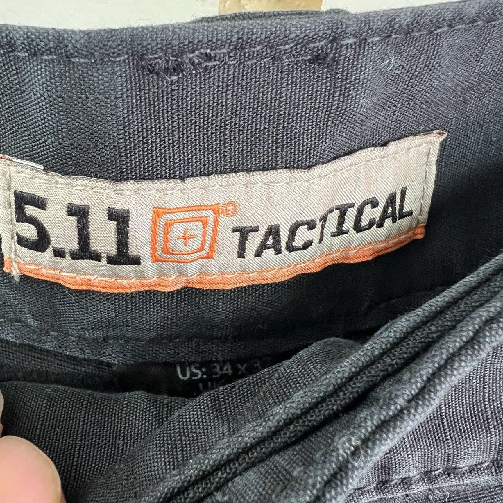 Vintage 5.11 Tactical Full Cargo Double Knee Pants Mens 34 X32 Black Ripstop Jeans Cargo Pocket 5-Pocket Design Regular Mens Size US 34 / EU 50 - 5 Thumbnail