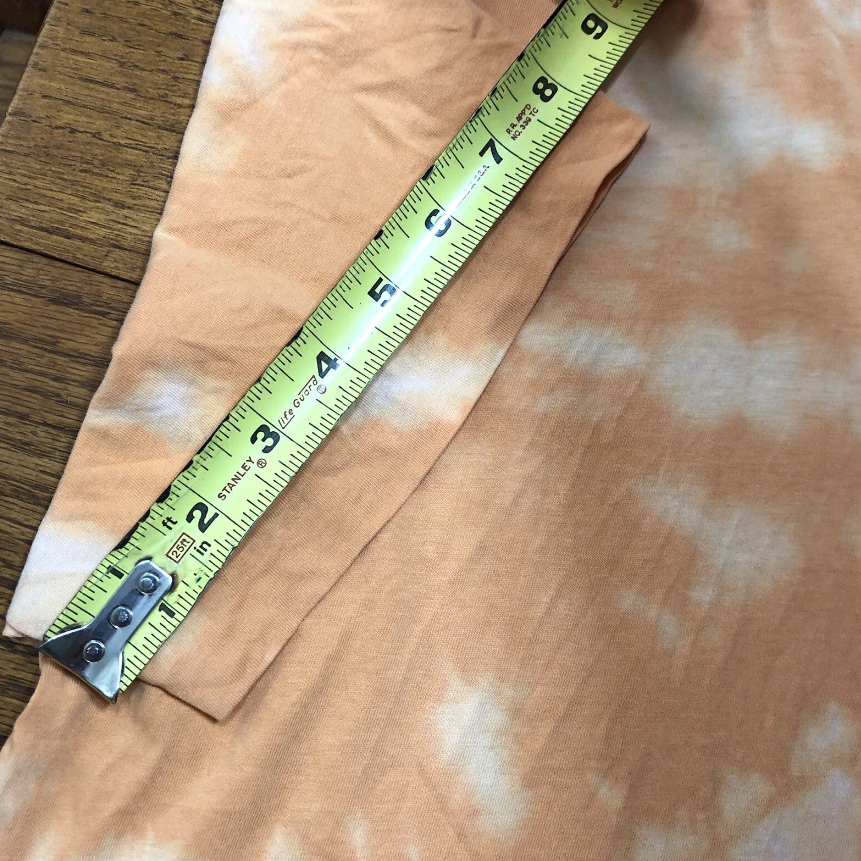 Polo Ralph Lauren VINTAGE Polo Ralph Lauren T-Shirt Shirt L Mens Orange Tie Dye V-Neck Acid Wash Single Stitch Short Sleeve Size US L / EU 52-54 / 3 - 7 Thumbnail