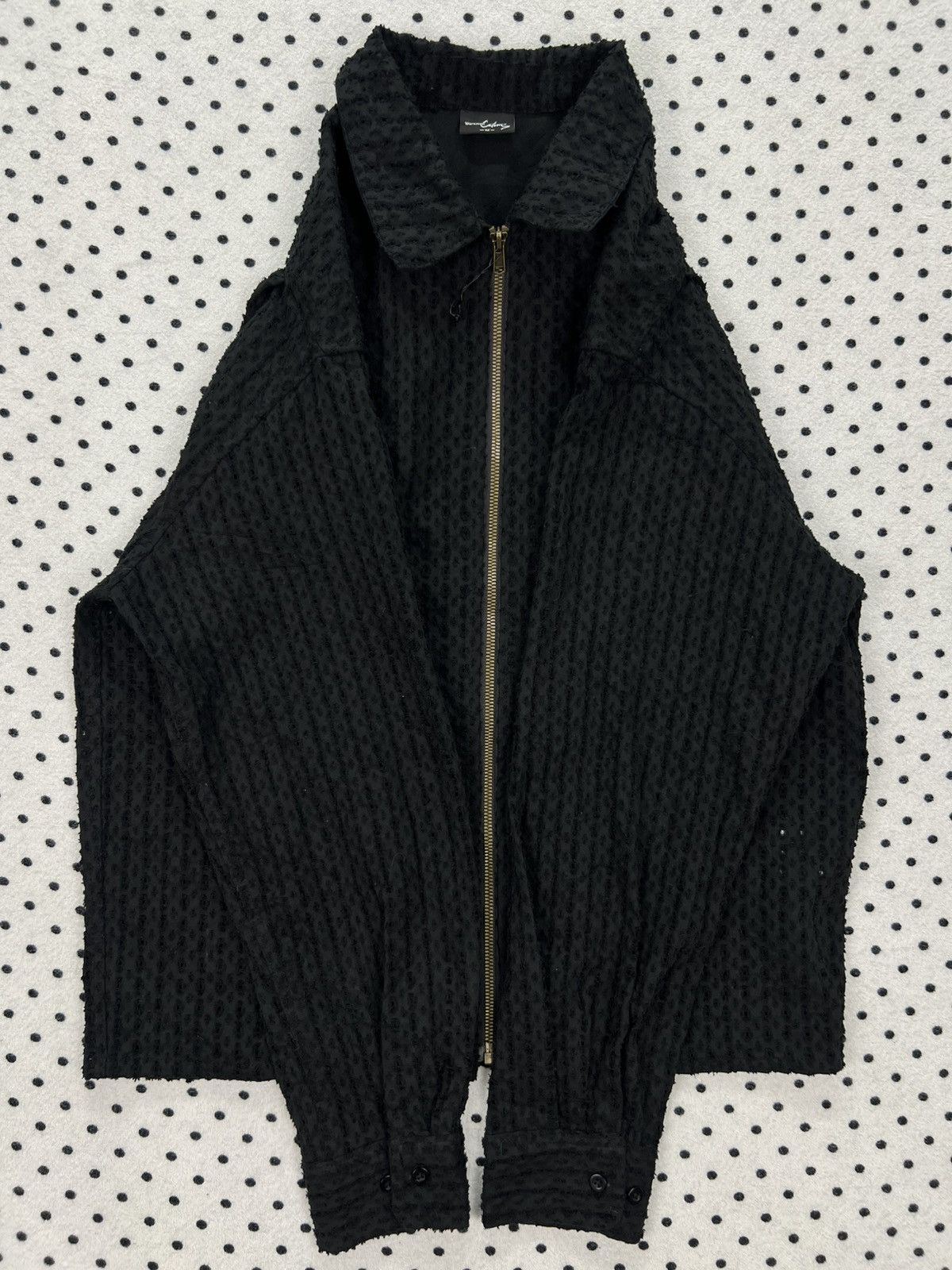 Japanese Brand Workman Colors Textured Perforated Zip Jacket Size US S / EU 44-46 / 1 - 5 Thumbnail