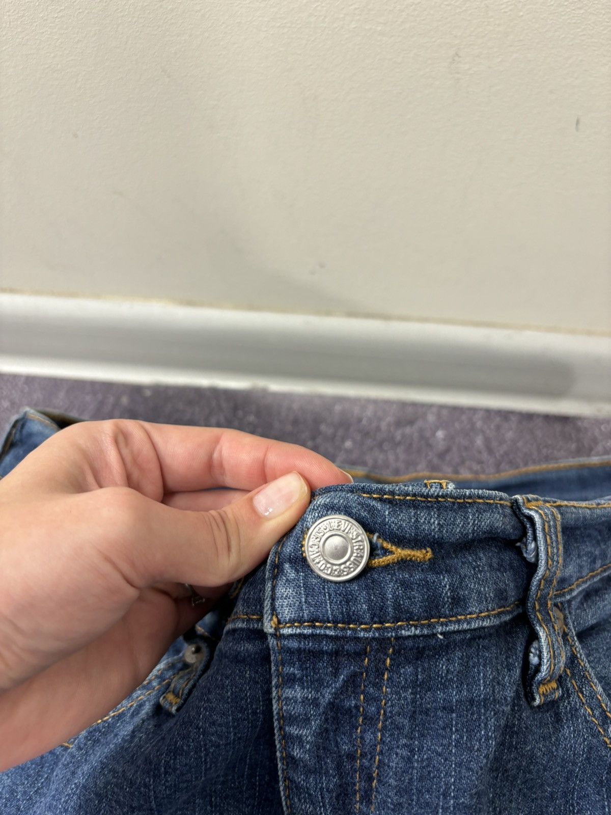 Levi's Vintage Levi’s 505 Paper Tag Straight Fit Blue Denim Jeans Size US 32 / EU 48 - 14 Thumbnail