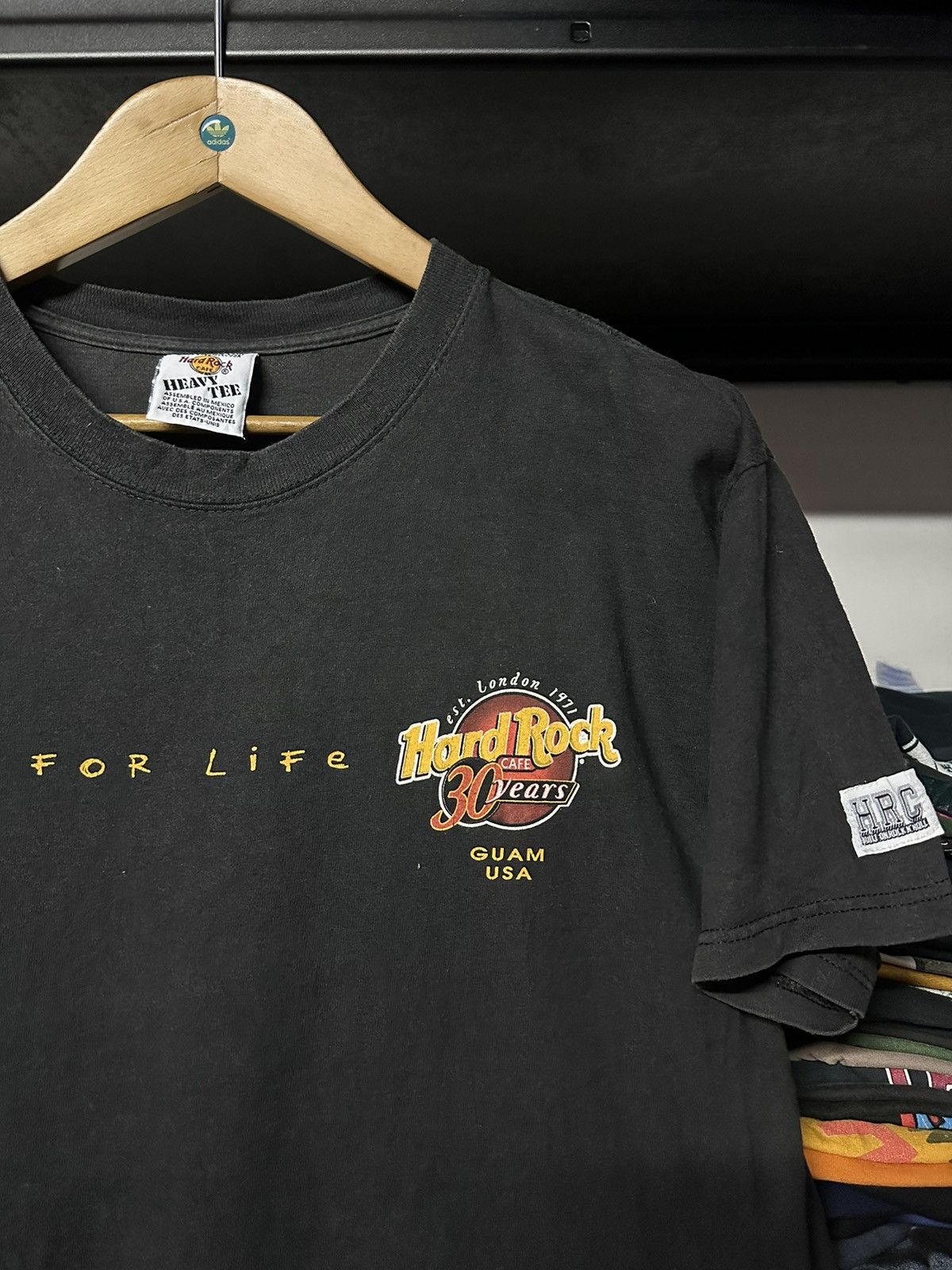 Band Tees × Hard Rock Cafe × Vintage Vintage 90s HRC World Tour Faded Tee Size US L / EU 52-54 / 3 - 4 Thumbnail