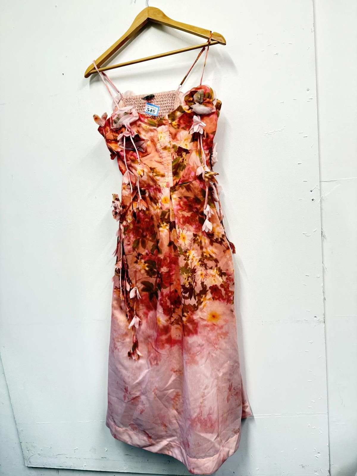 Other Pure Island Vintage Floral Maxi Dress UK 10 US 6 Pink Peach Size M / US 6-8 / IT 42-44 - 1 Thumbnail